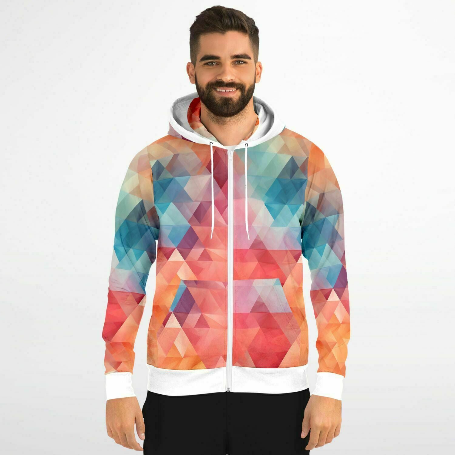 Prismatic Zip-Up Hoodie