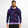 Camo Purple Rain Zip-Up Hoodie