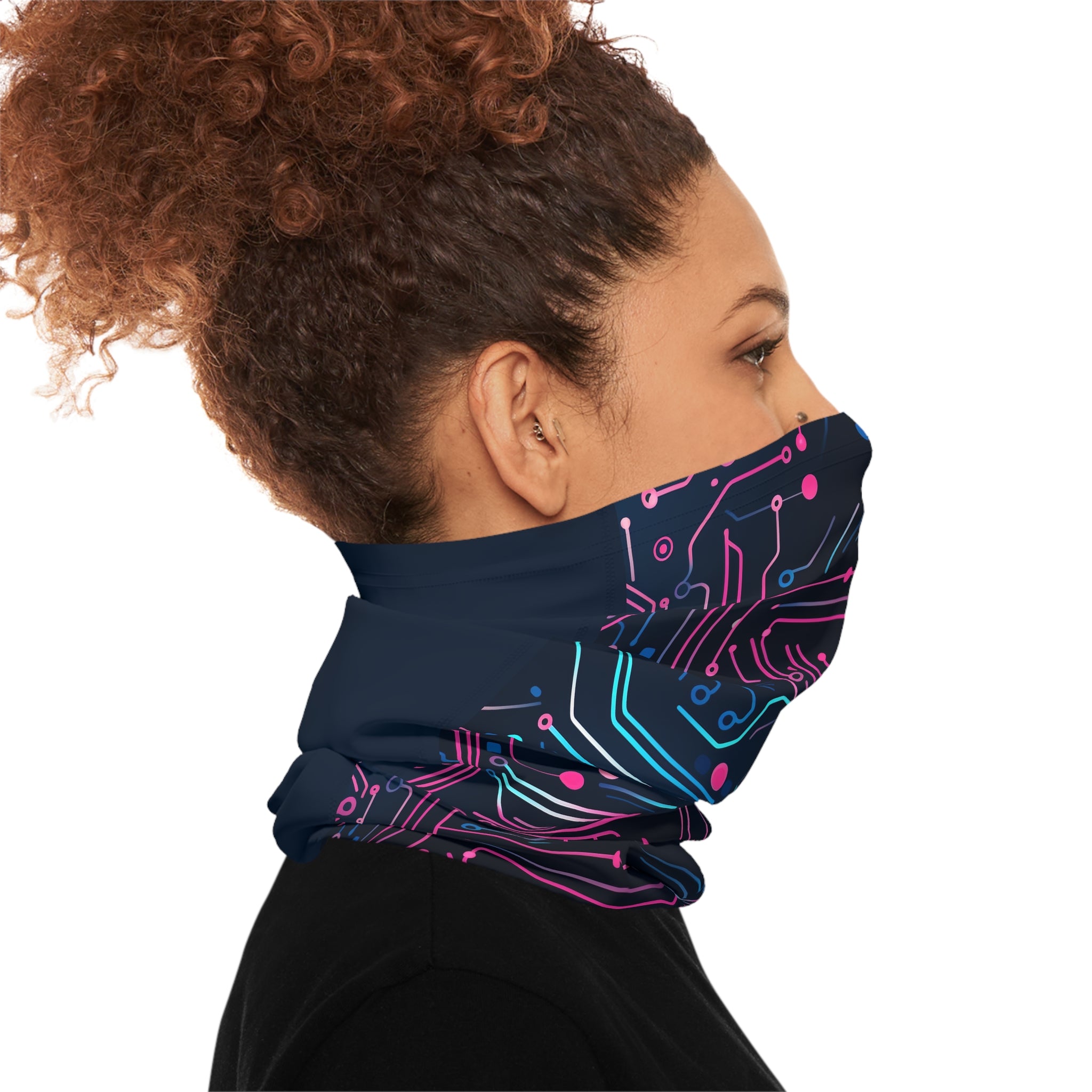 Digital (Pink & Navy) Neck Gaiter