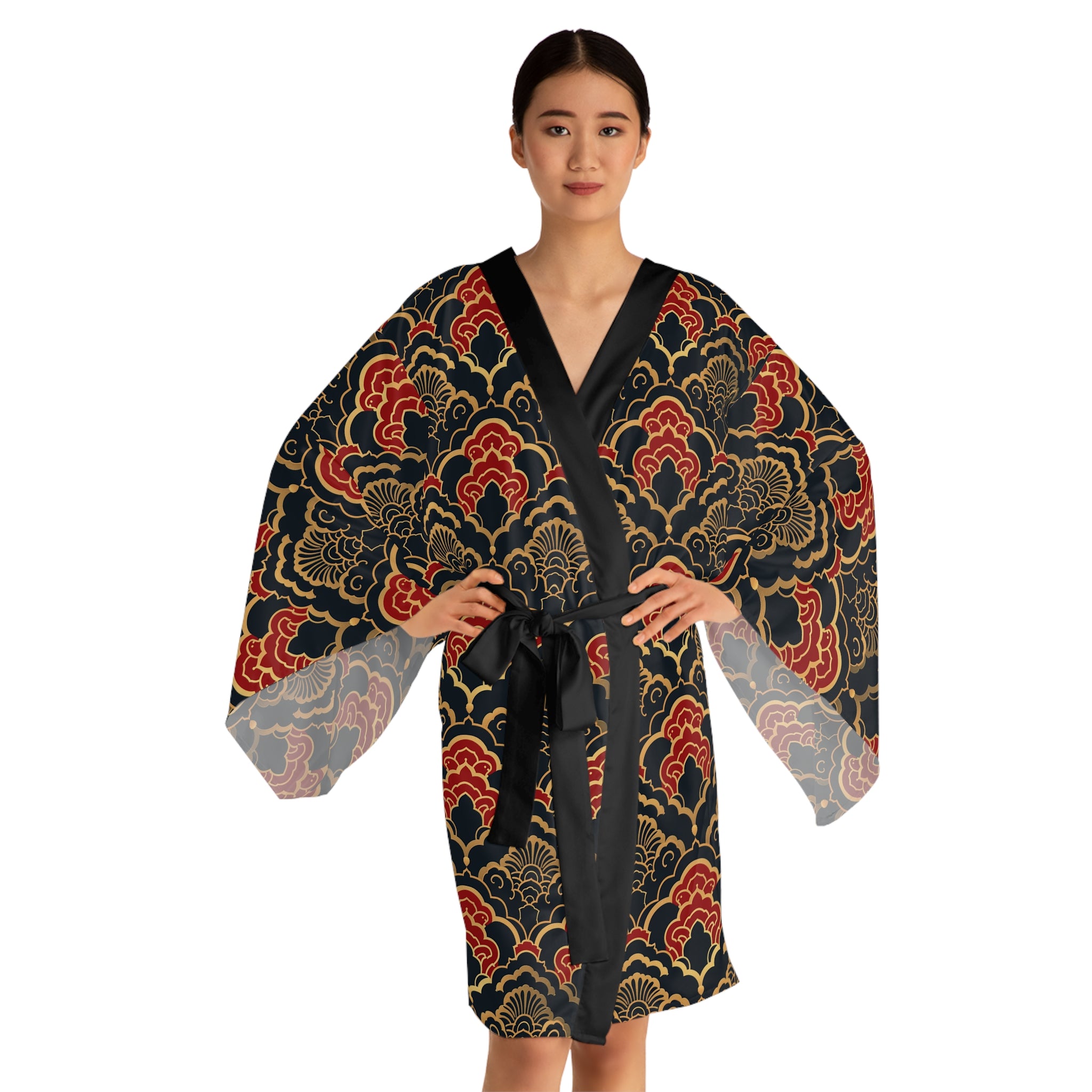 Golden Seal Kimono Robe