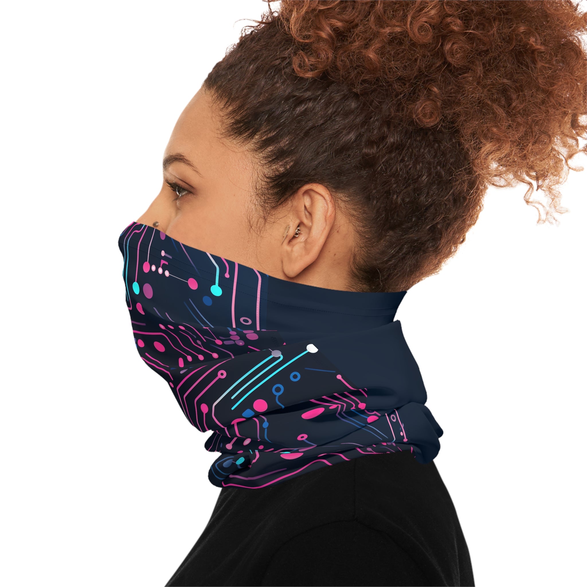 Digital (Pink & Navy) Neck Gaiter