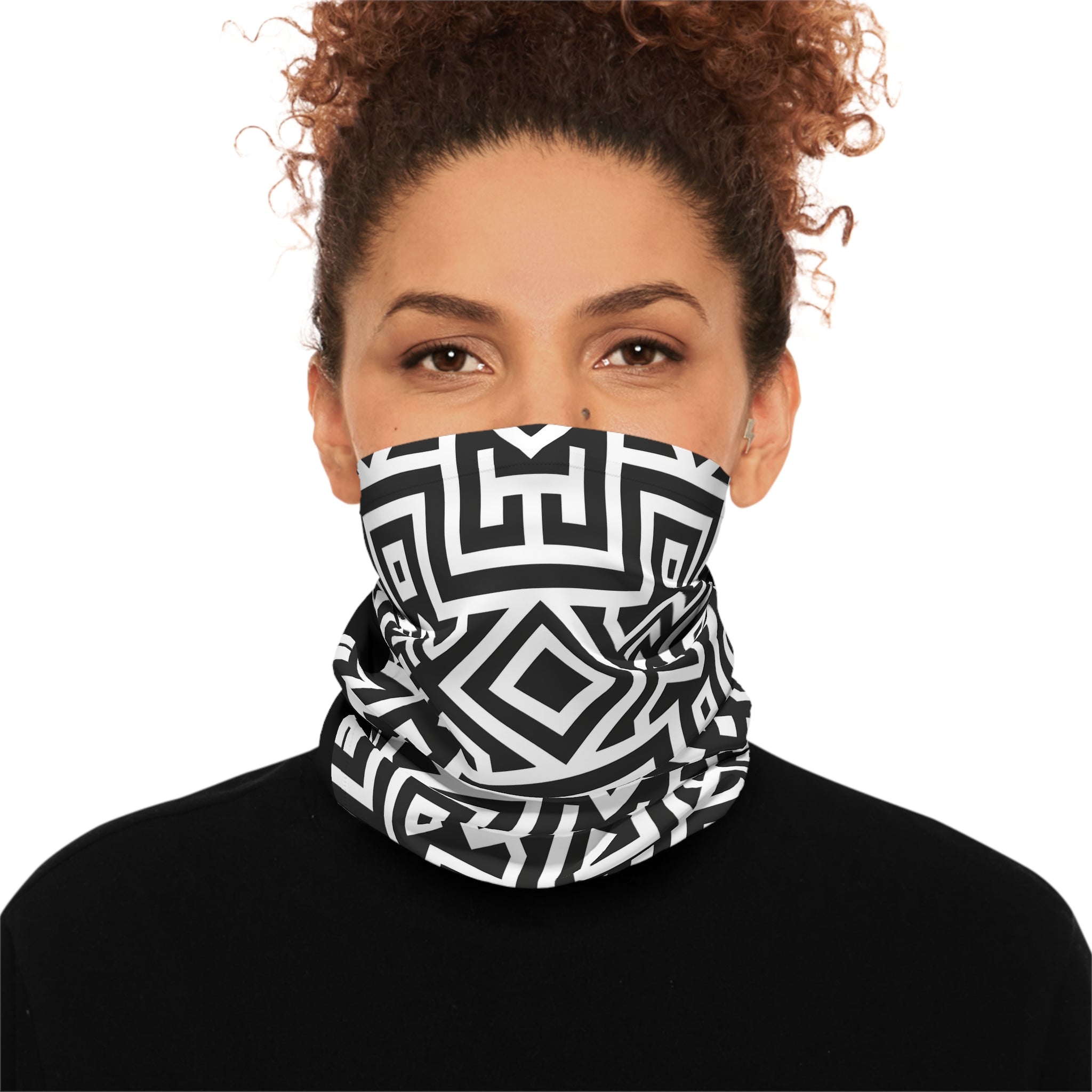 Tribal (White) Neck Gaiter