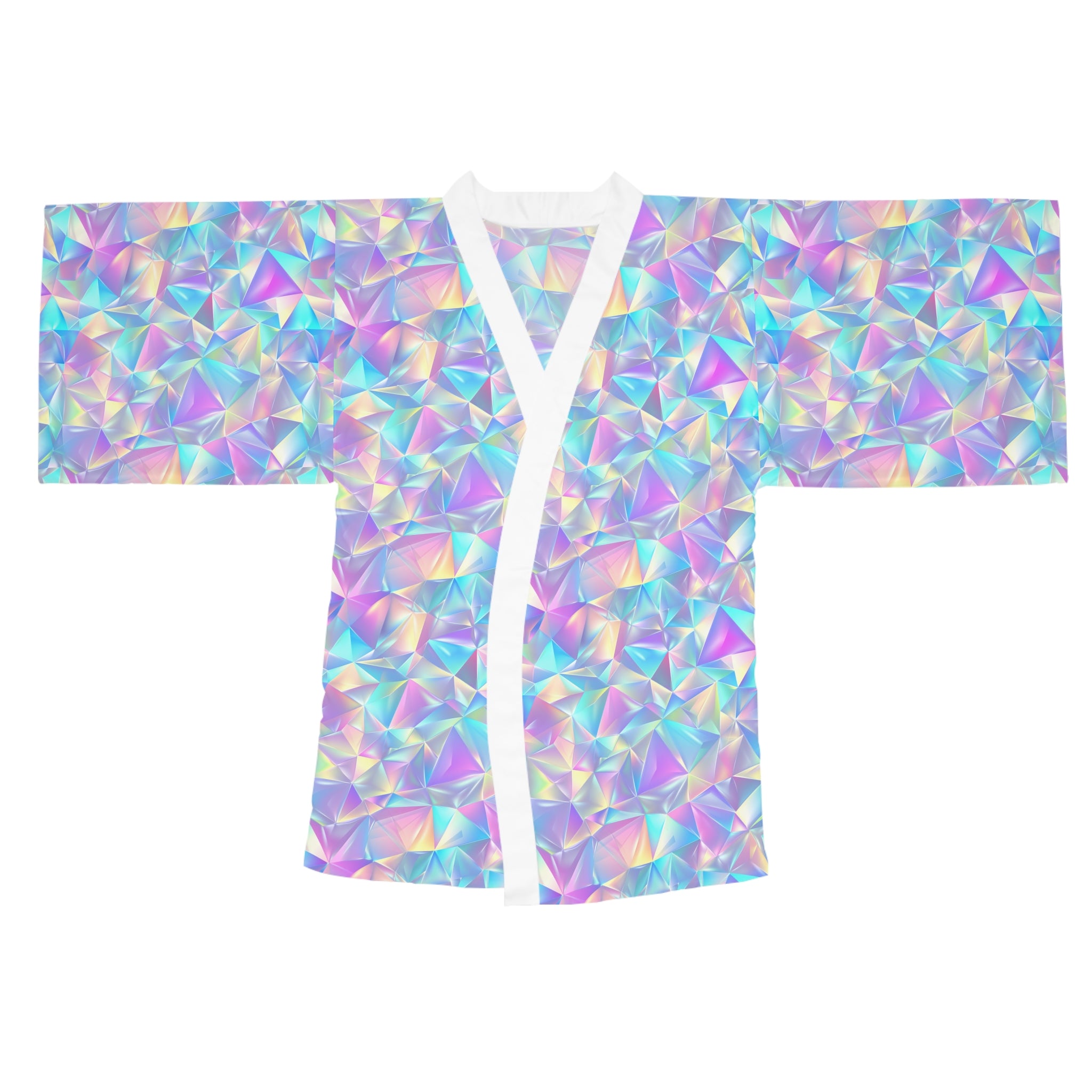 Prismatic Diamond Kimono Robe