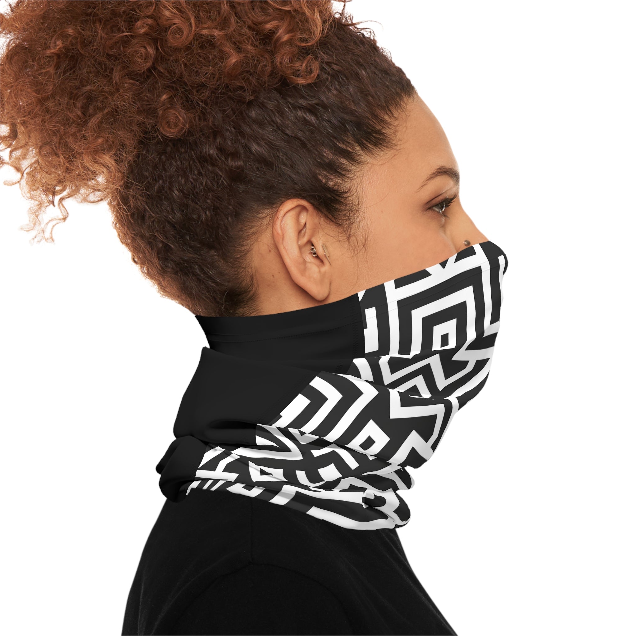 Tribal (White) Neck Gaiter