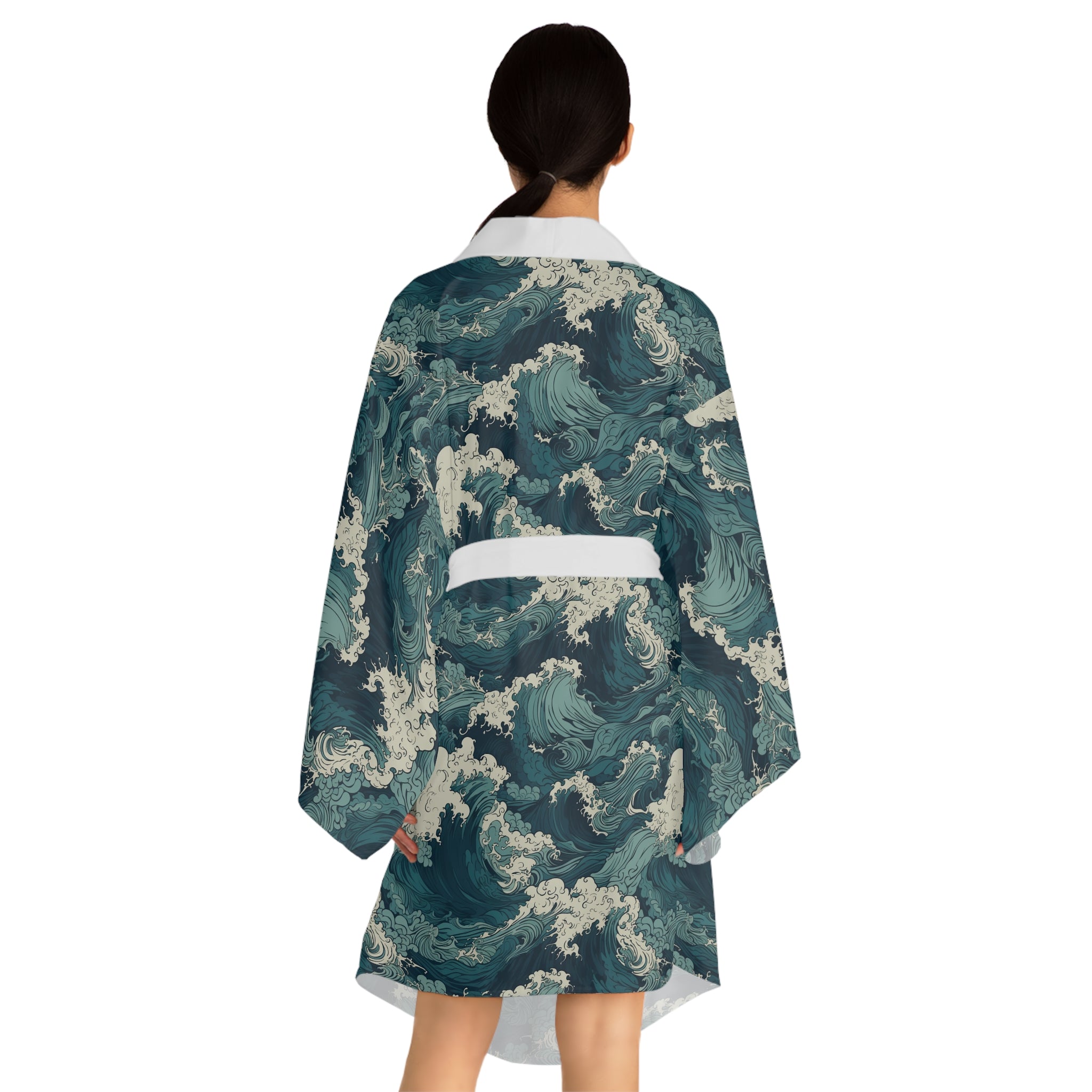 Pacific Waves Kimono Robe