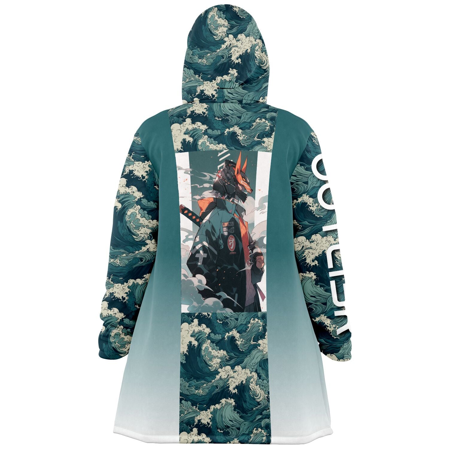 Pacific Waves Microfleece Cloak