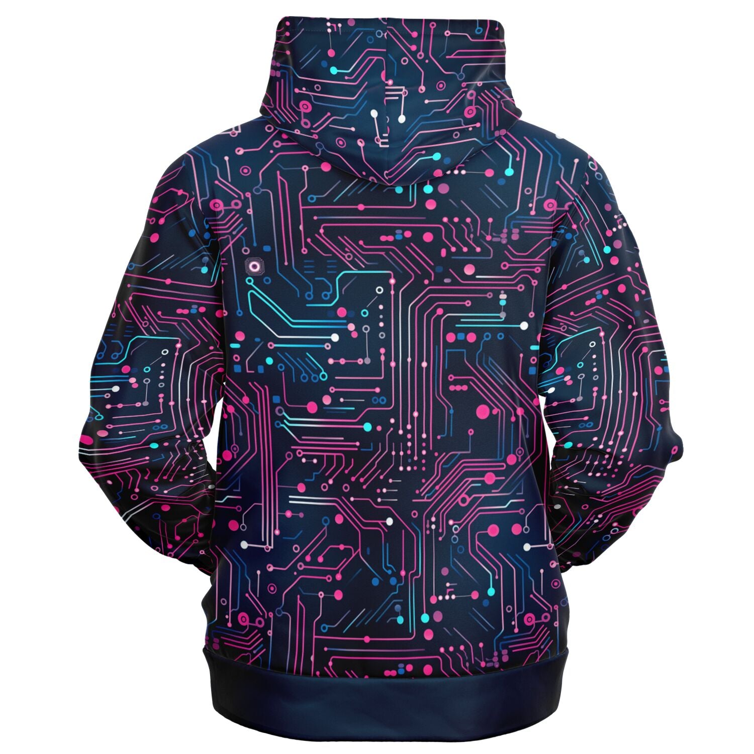 Digital (Pink & Navy) Zip-Up Hoodie