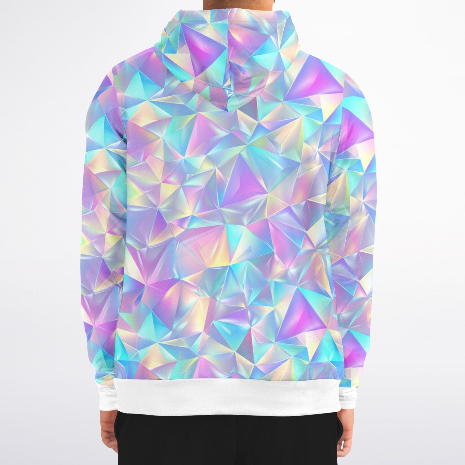 Prismatic Diamond Zip-Up Hoodie