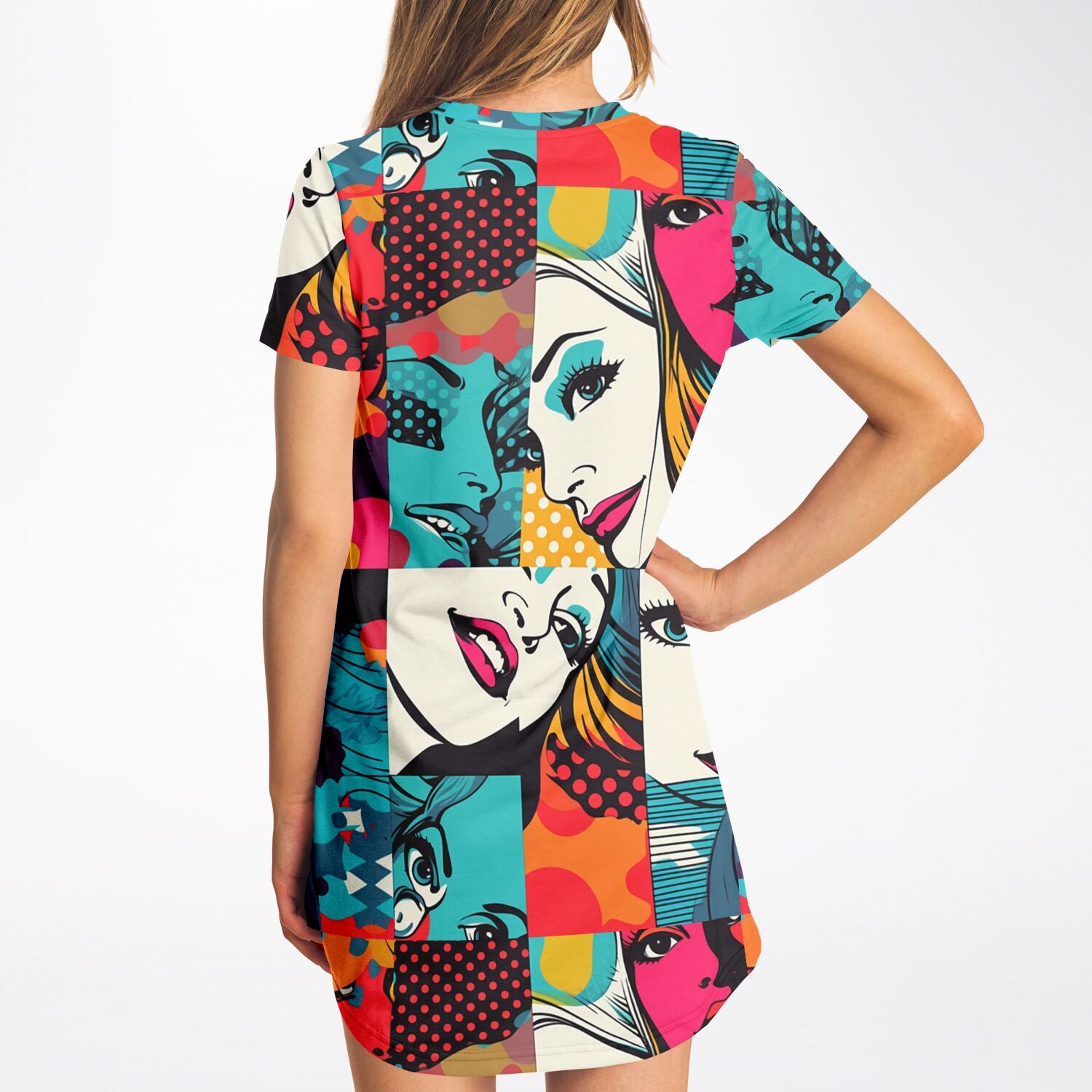 Pop Art T-Shirt Dress