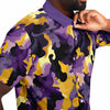 Camo (Purple & Yellow) Button Down Shirt