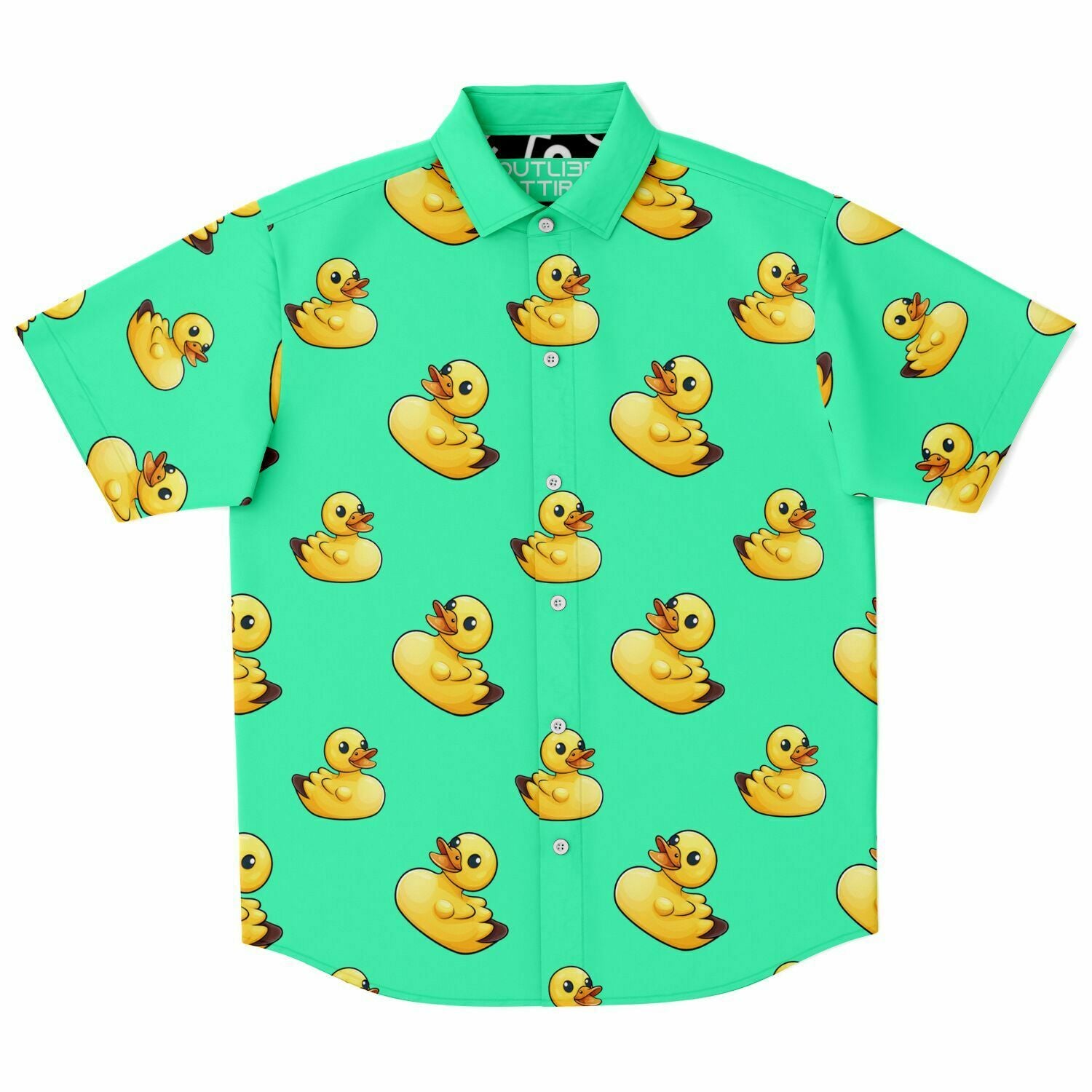 Happy Mother Ducker (Green) Button Down Shirt