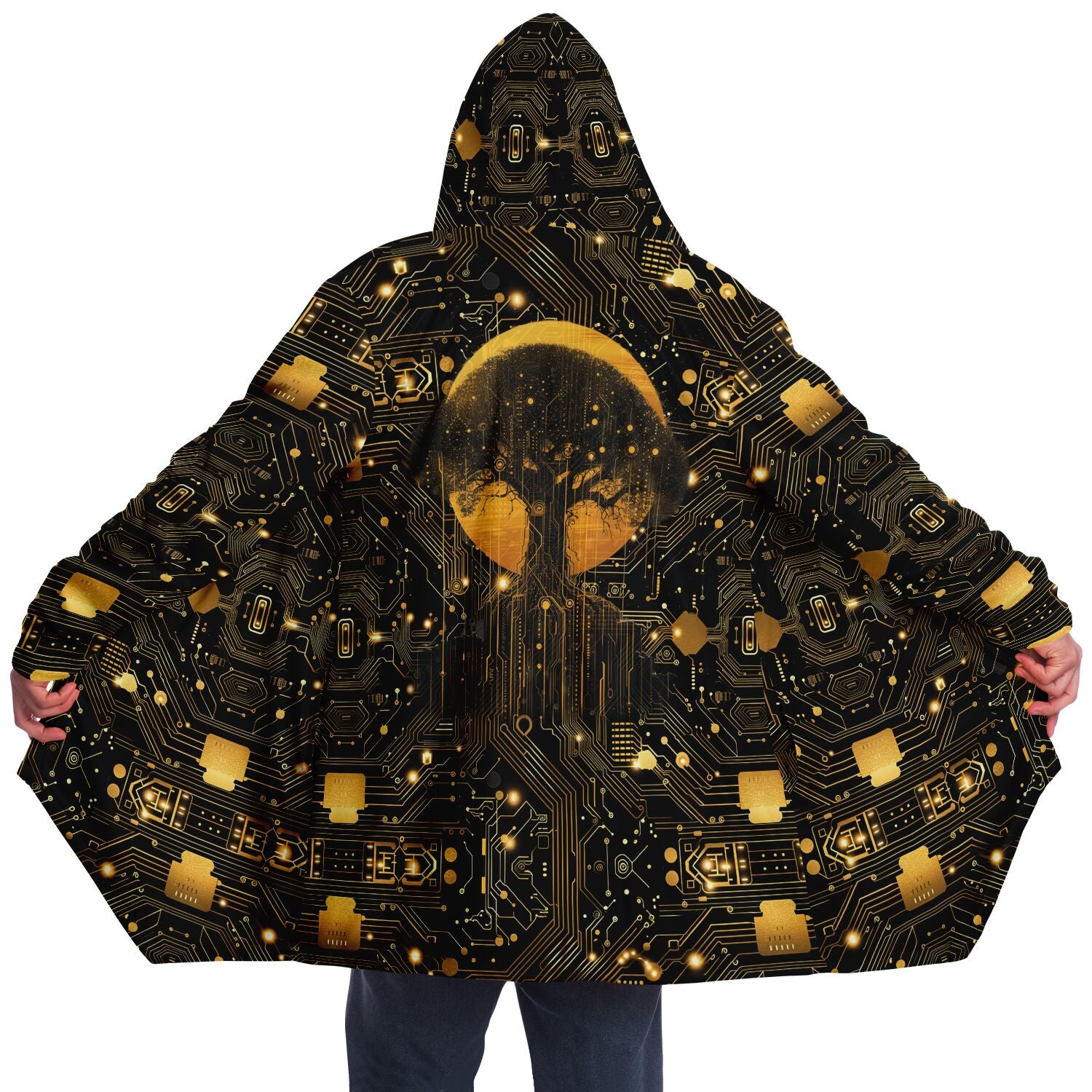 Technology Tree Microfleece Cloak