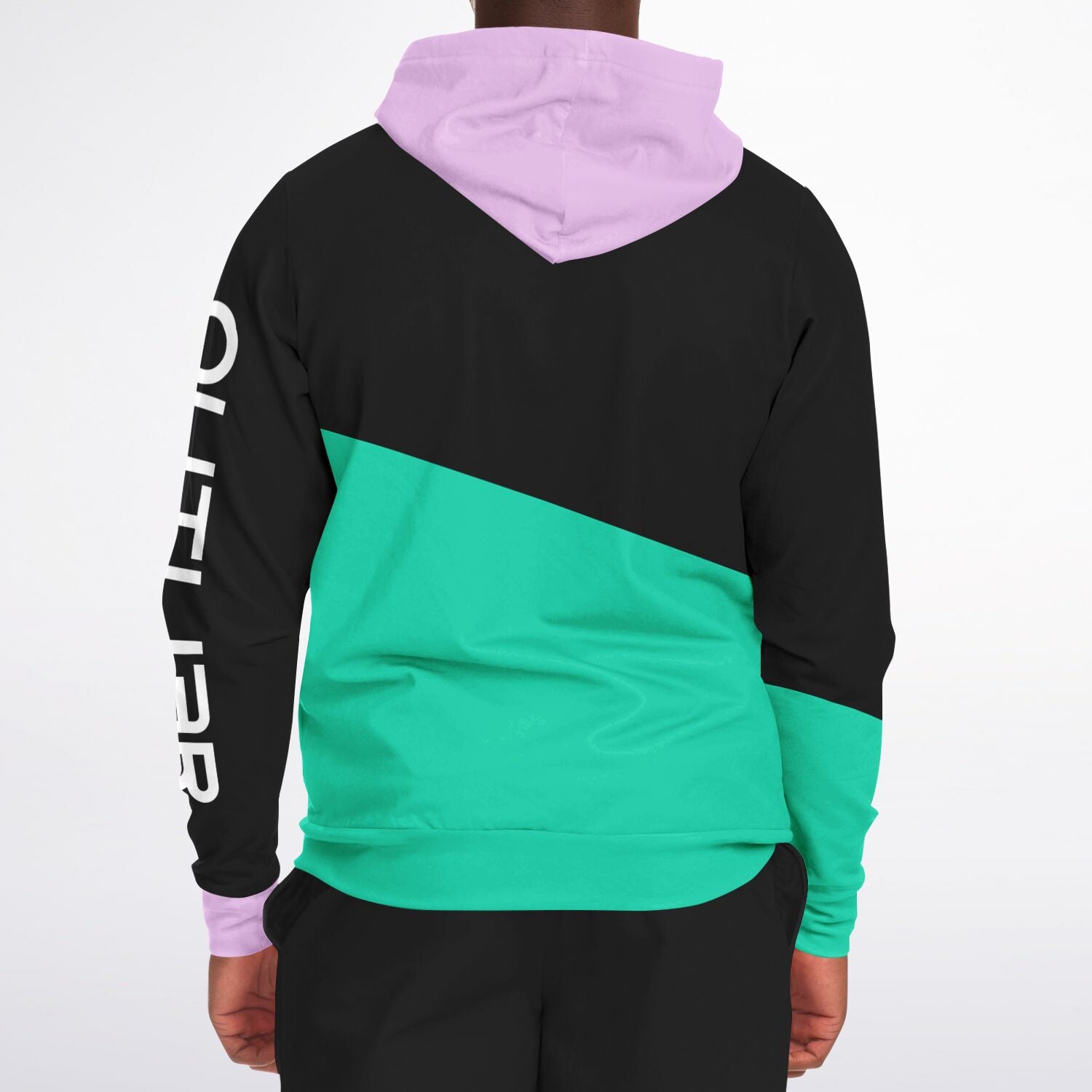 Duo Tone (Mint & Pink) Zip-Up Hoodie