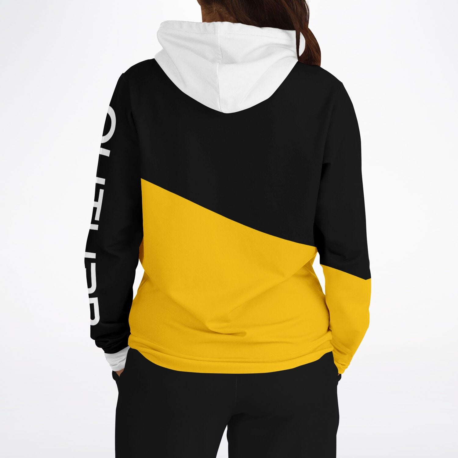 Duo Tone (White & Yellow) Pullover Hoodie