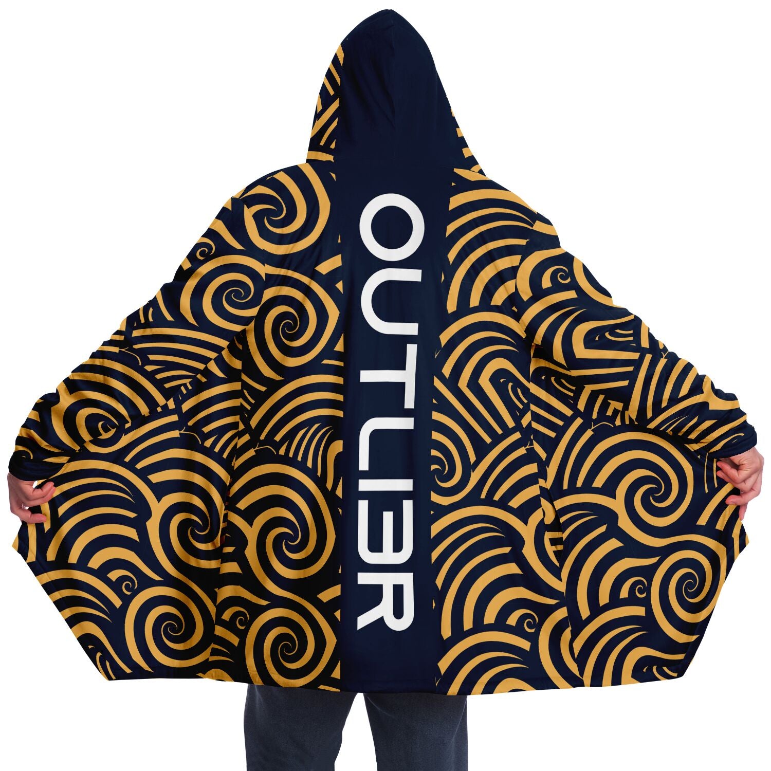 Tribal Waves Microfleece Cloak