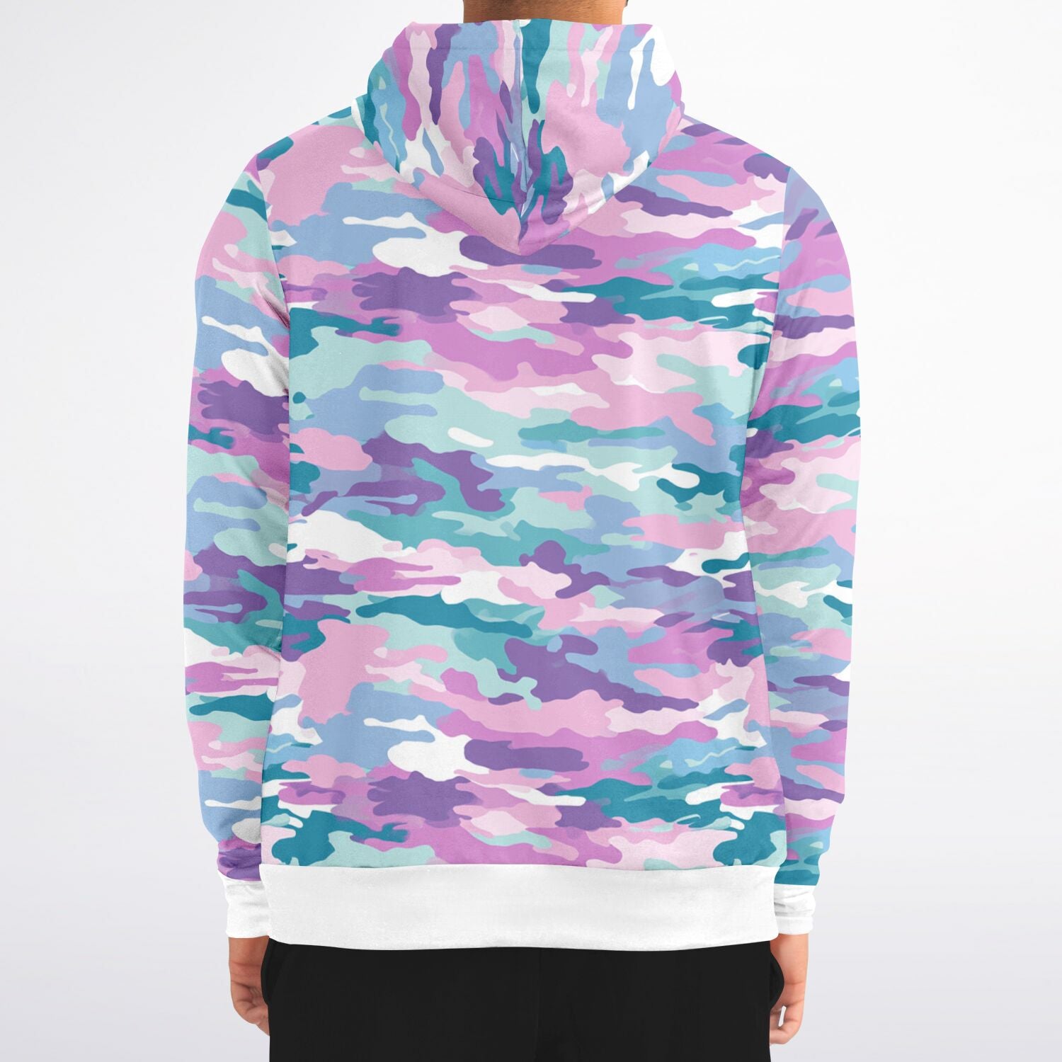 Camo Cotton Candy Zip-Up Hoodie