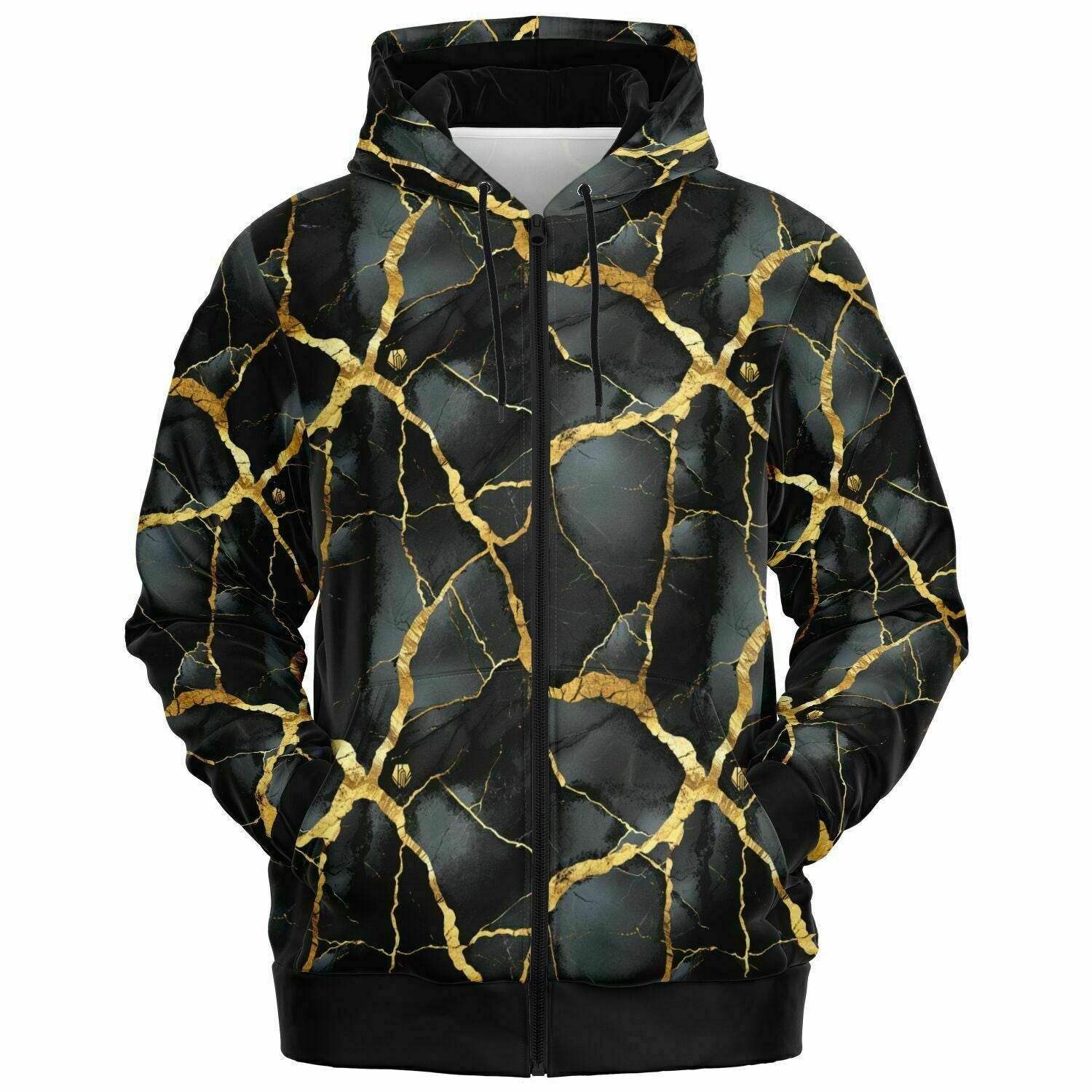 Fractured Zip-Up Hoodie