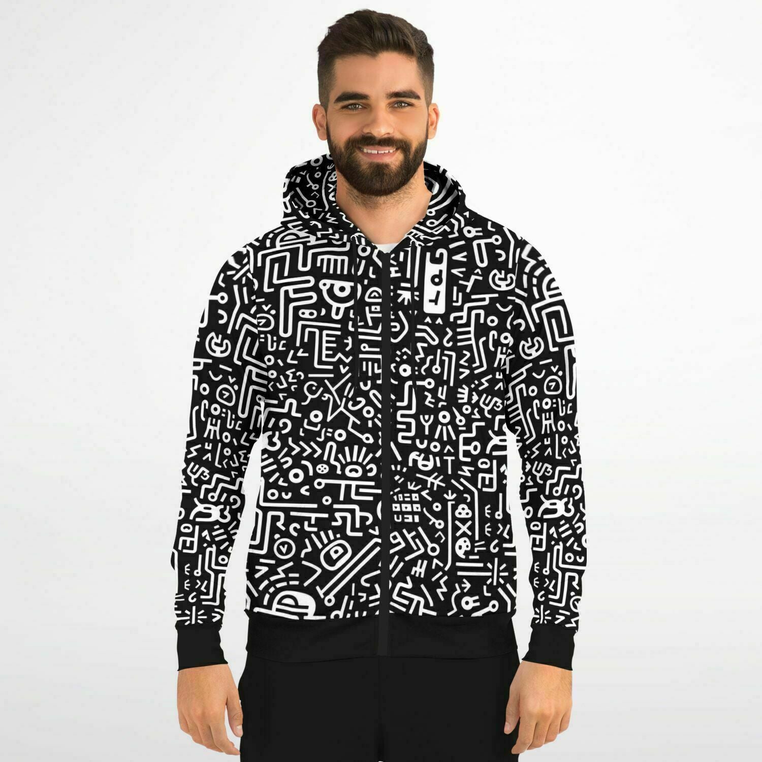 Doodle Zip-Up Hoodie