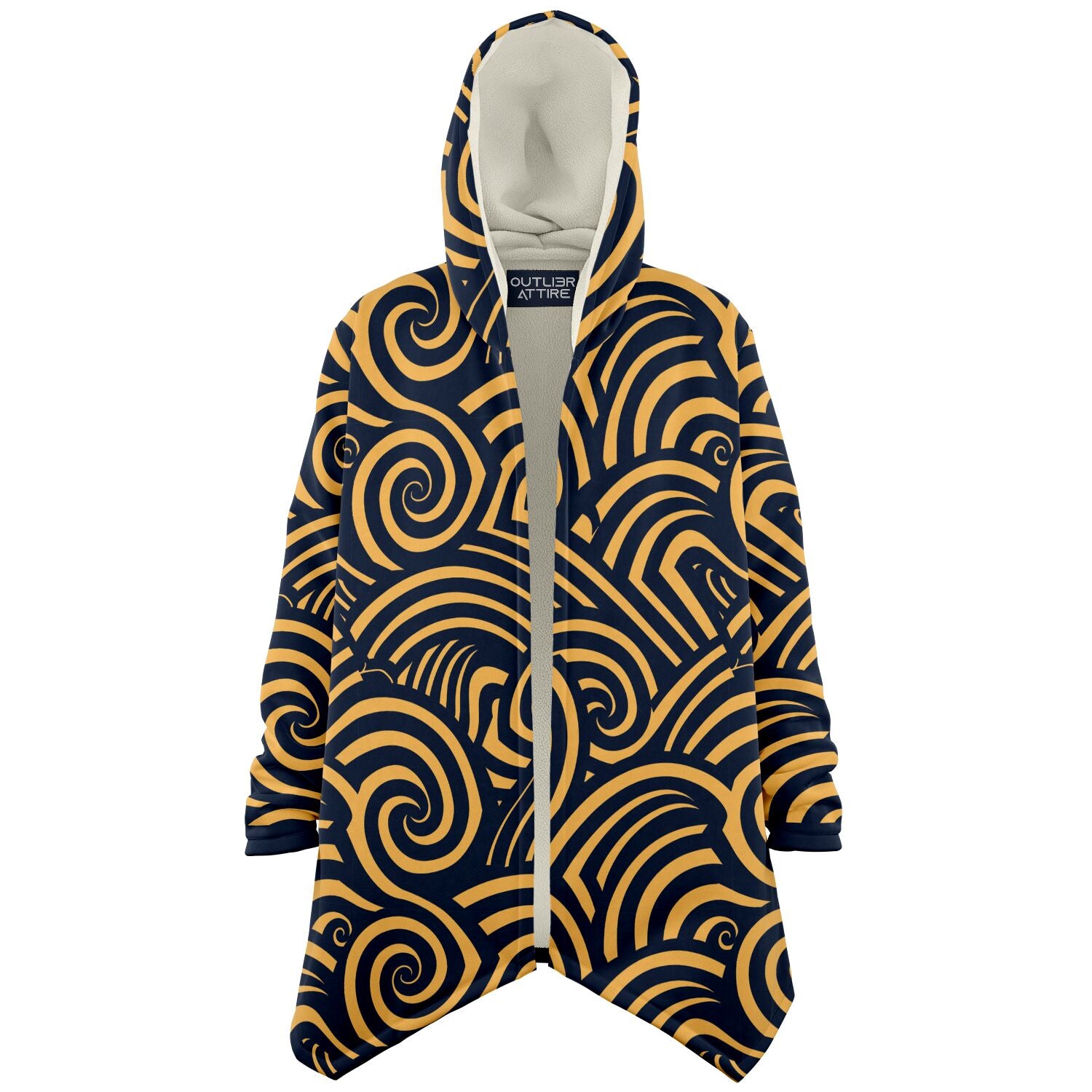 Tribal Waves Microfleece Cloak