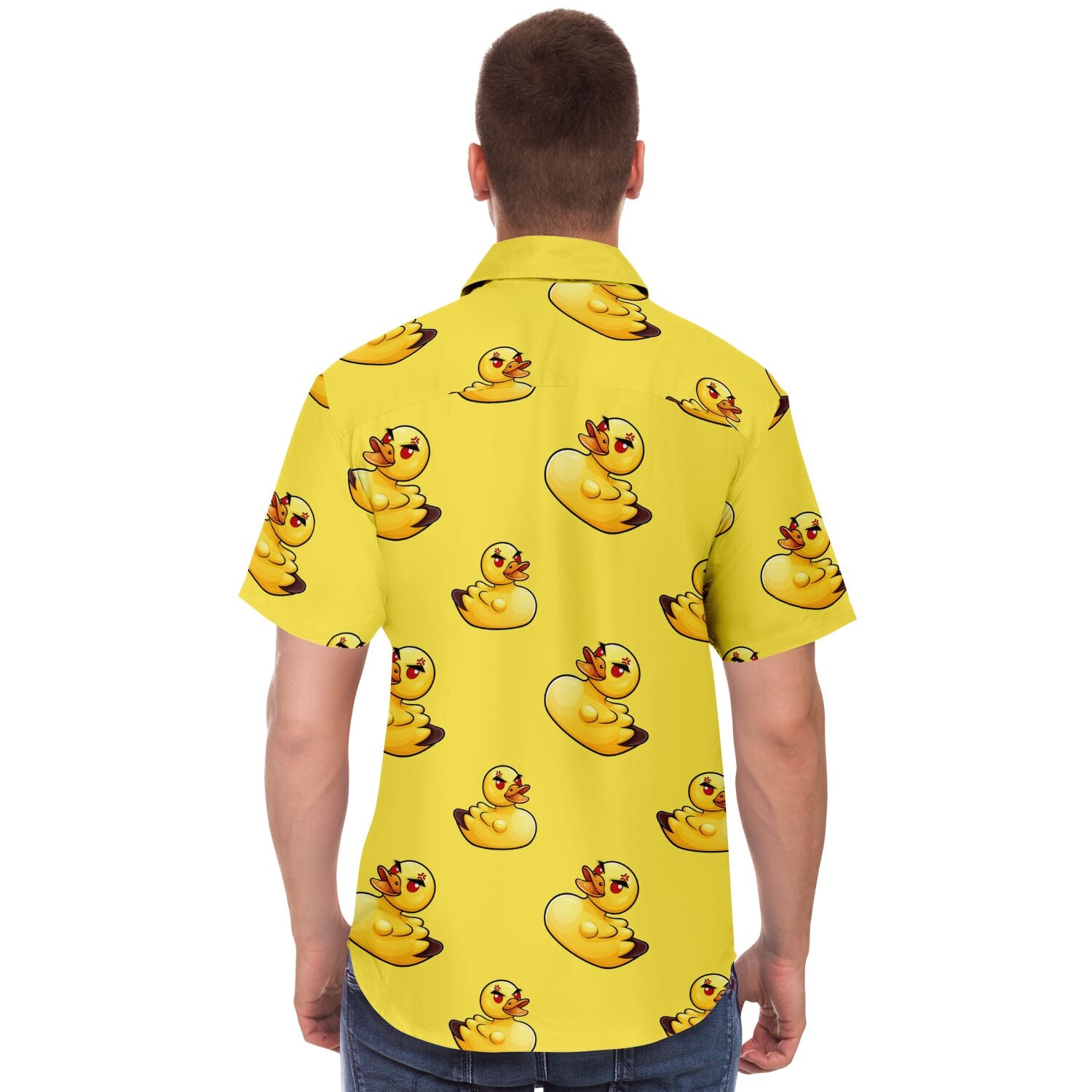 Angry Mother Ducker (Yellow) Button Down Shirt