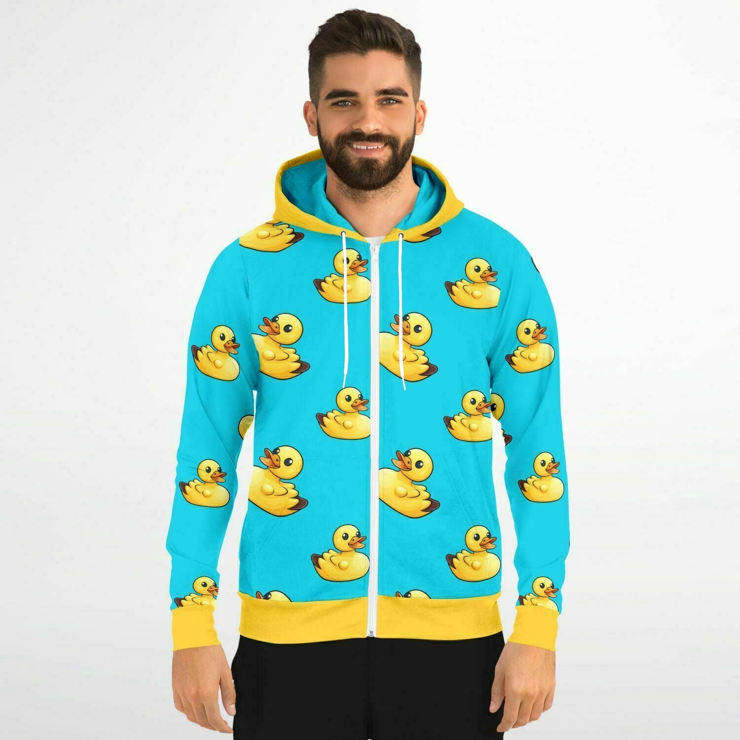 Happy Mother Ducker Zip-Up Hoodie