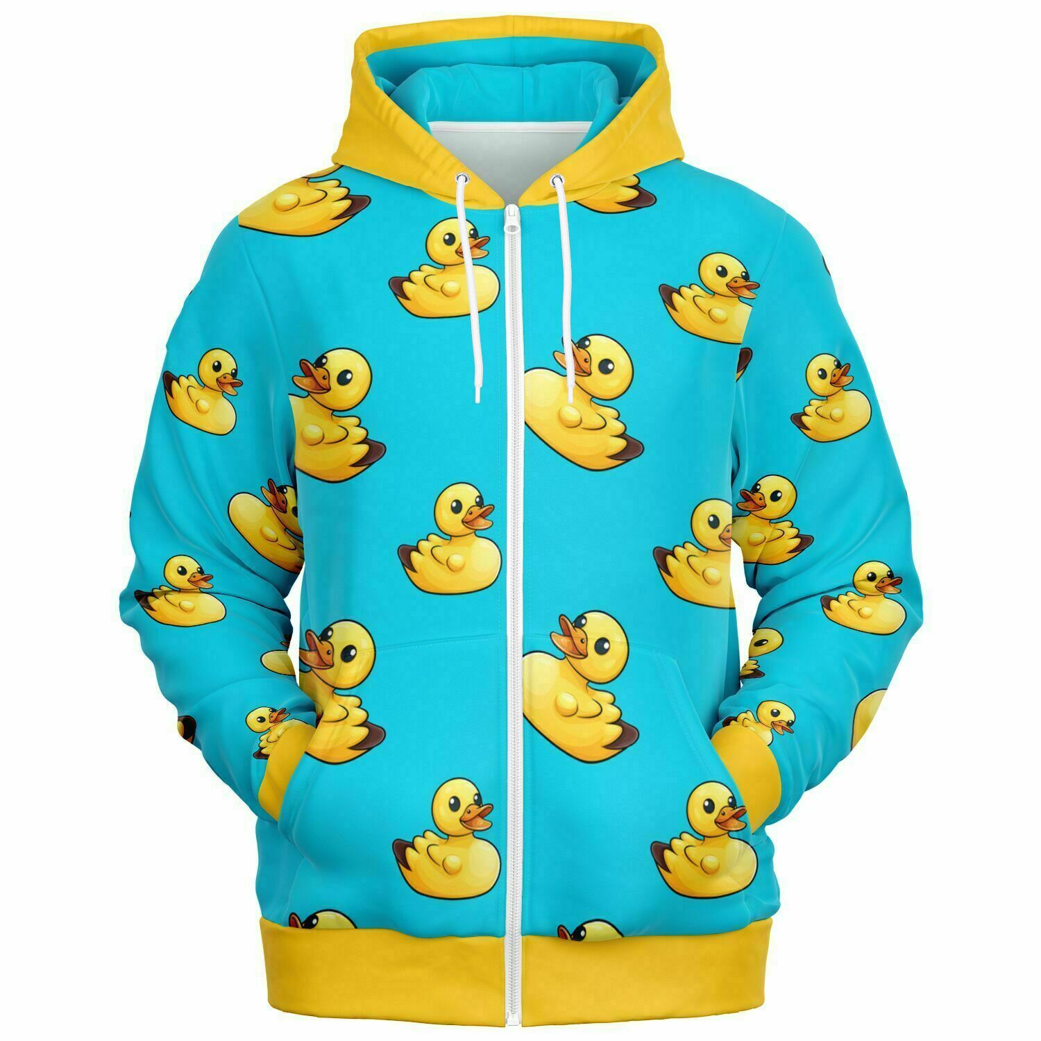 Happy Mother Ducker Zip-Up Hoodie