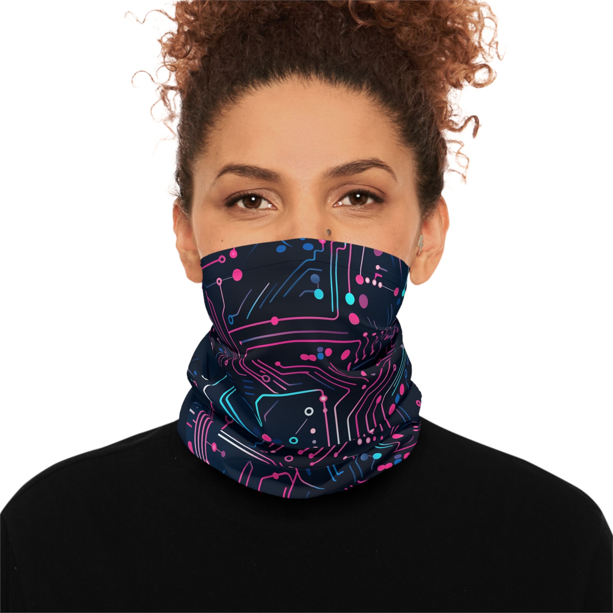 Digital (Pink & Navy) Neck Gaiter