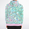 Prismatic Emerald Zip-Up Hoodie