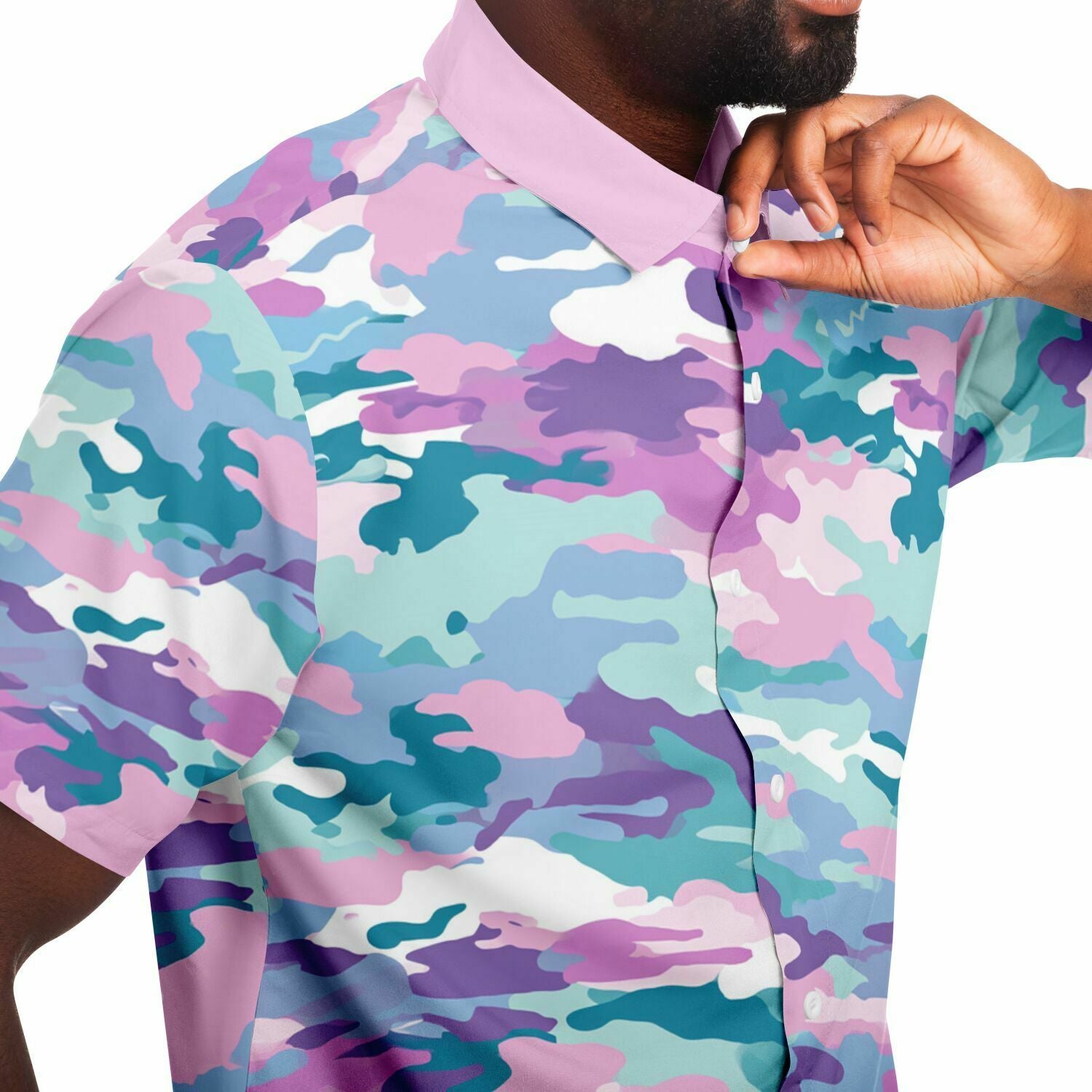 Camo Cotton Candy Button Down Shirt