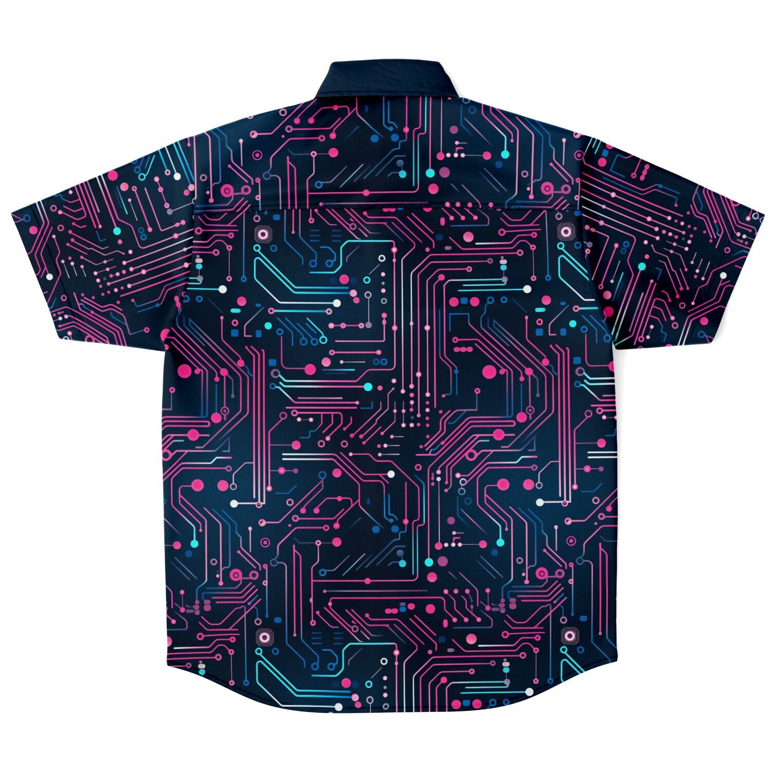 Digital (Pink & Navy) Button Down Shirt