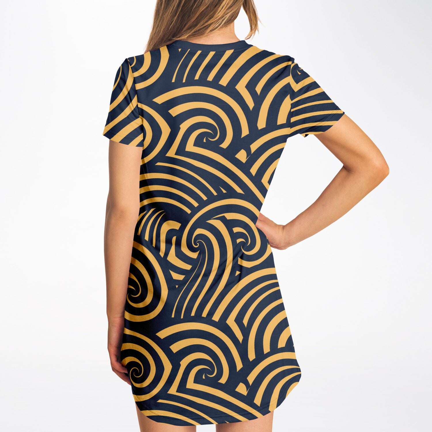 Tribal Waves T-Shirt Dress