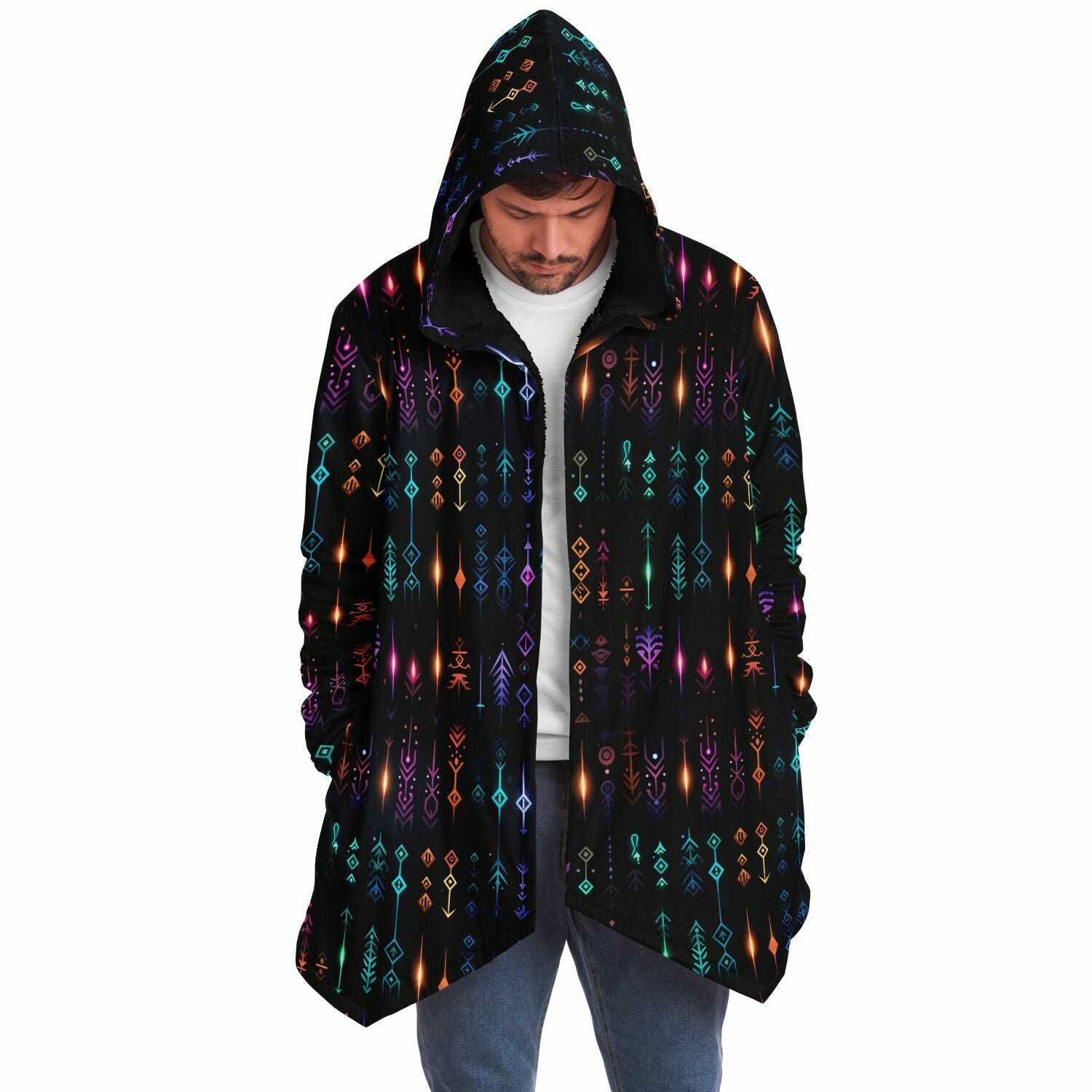 Neon Rune Microfleece Cloak