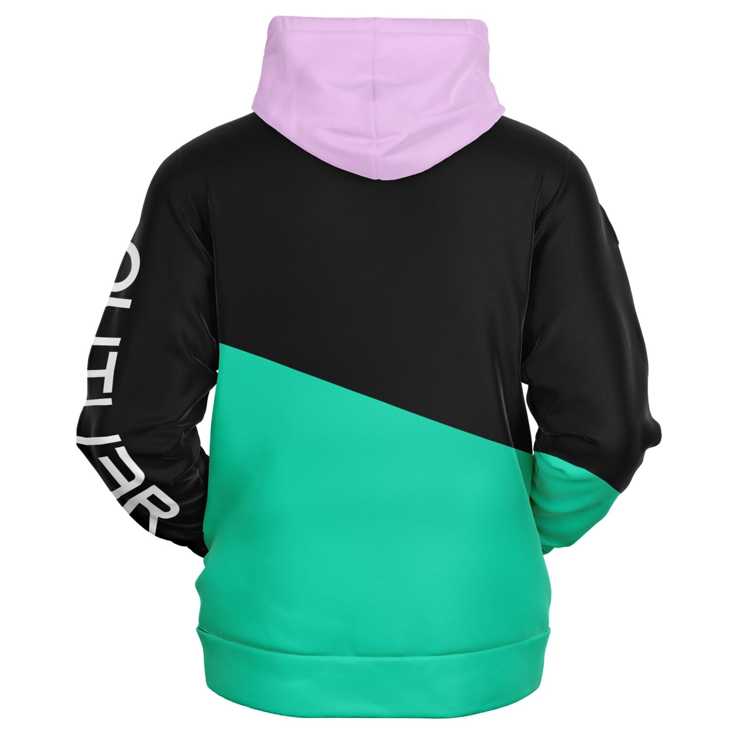 Duo Tone (Mint & Pink) Zip-Up Hoodie