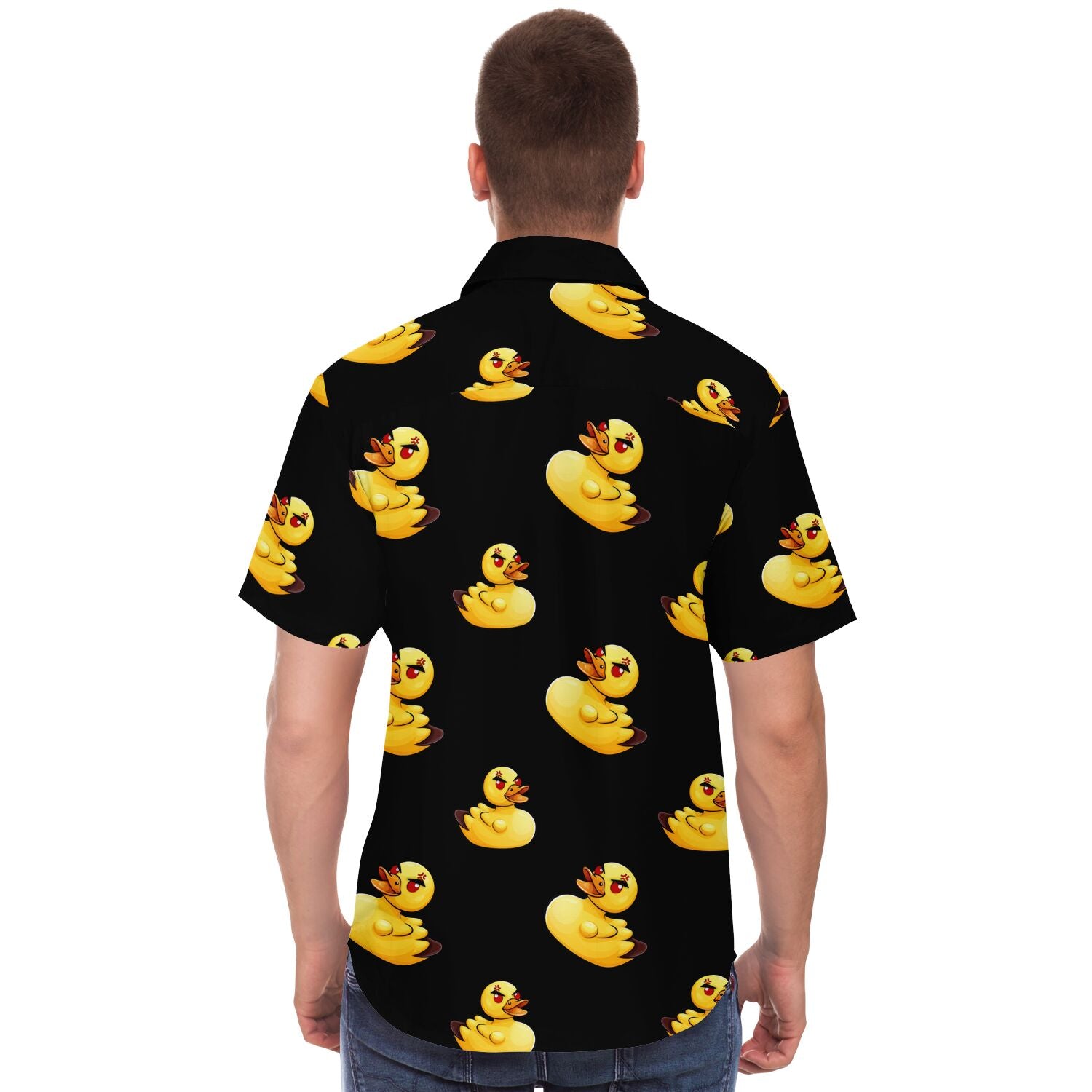 Angry Mother Ducker (Black) Button Down Shirt