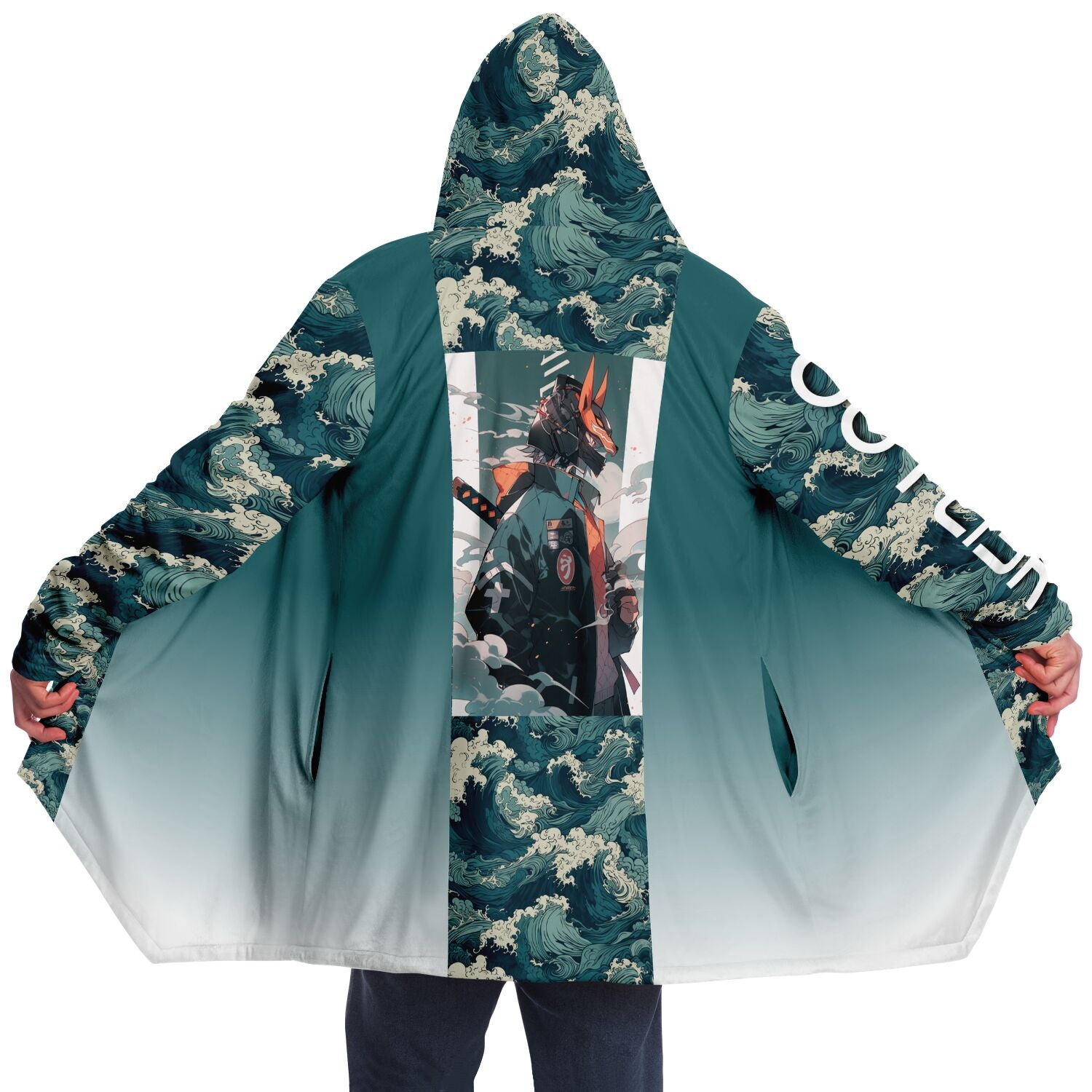 Pacific Waves Microfleece Cloak