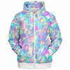 Prismatic Diamond Zip-Up Hoodie