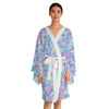 Prismatic Diamond Kimono Robe