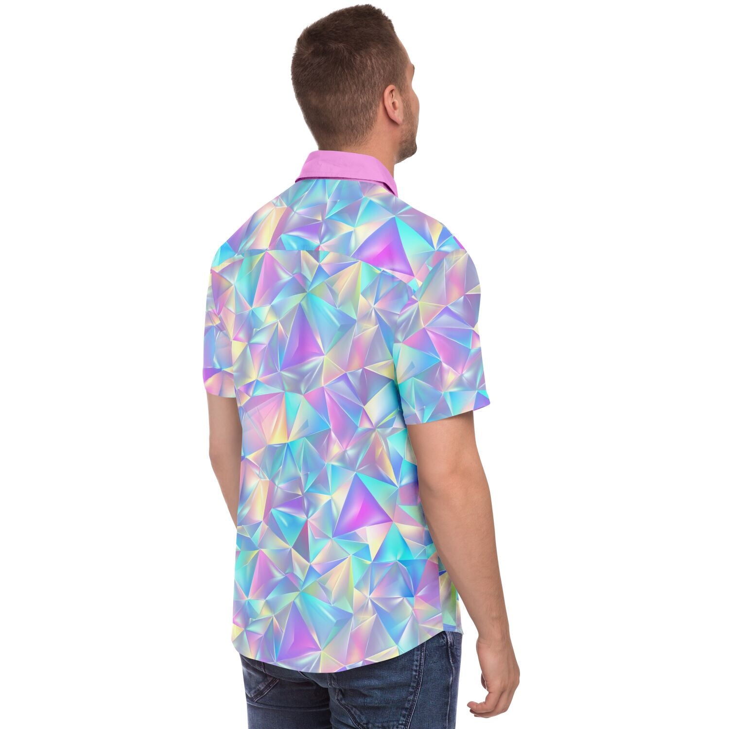 Prismatic Diamond Button Down Shirt