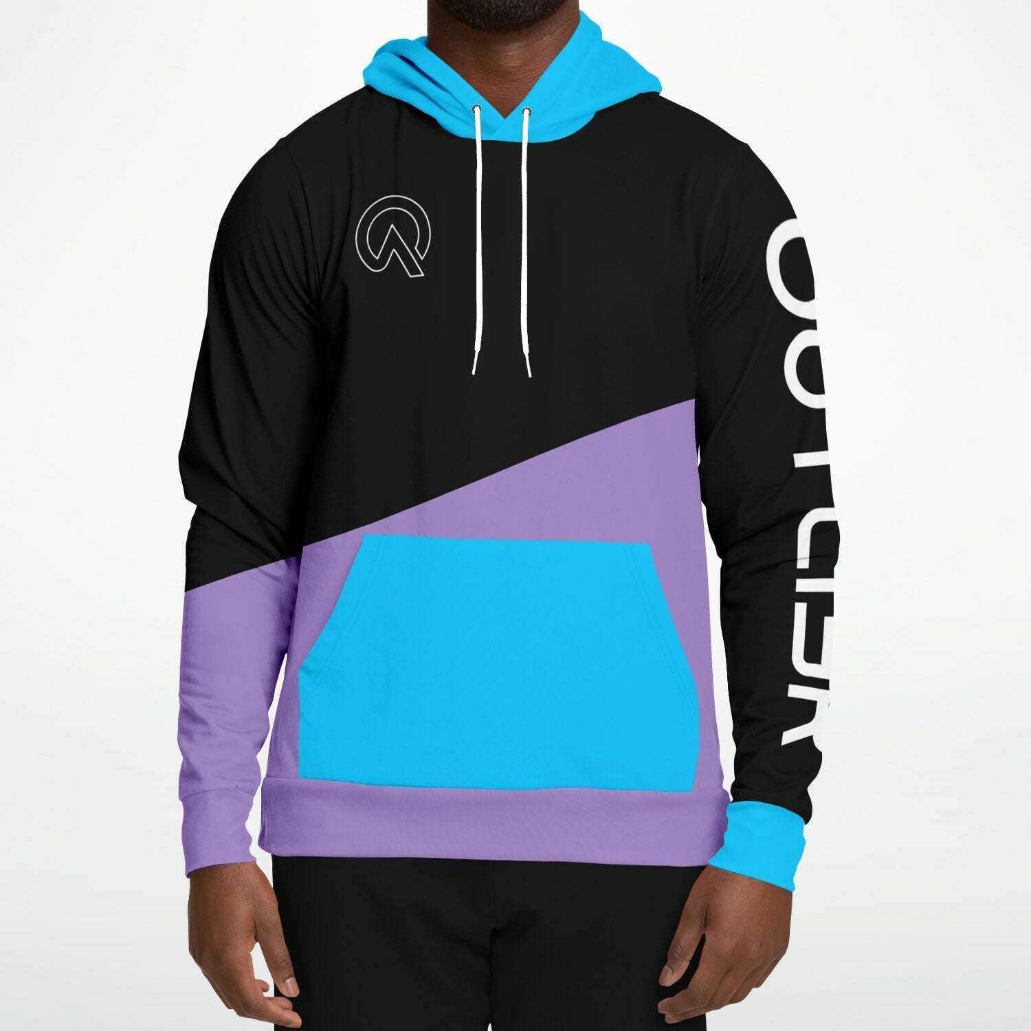 Duo Tone (Blue & Lavender) Pullover Hoodie