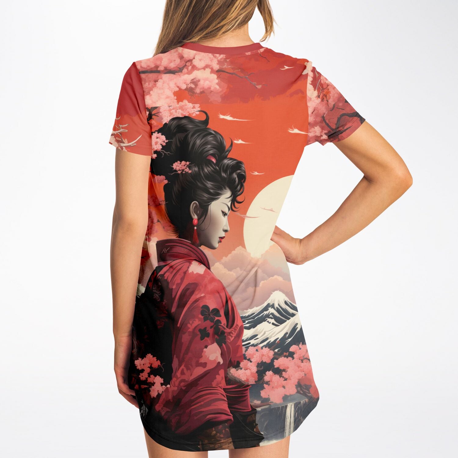 Crimson Skies T-Shirt Dress