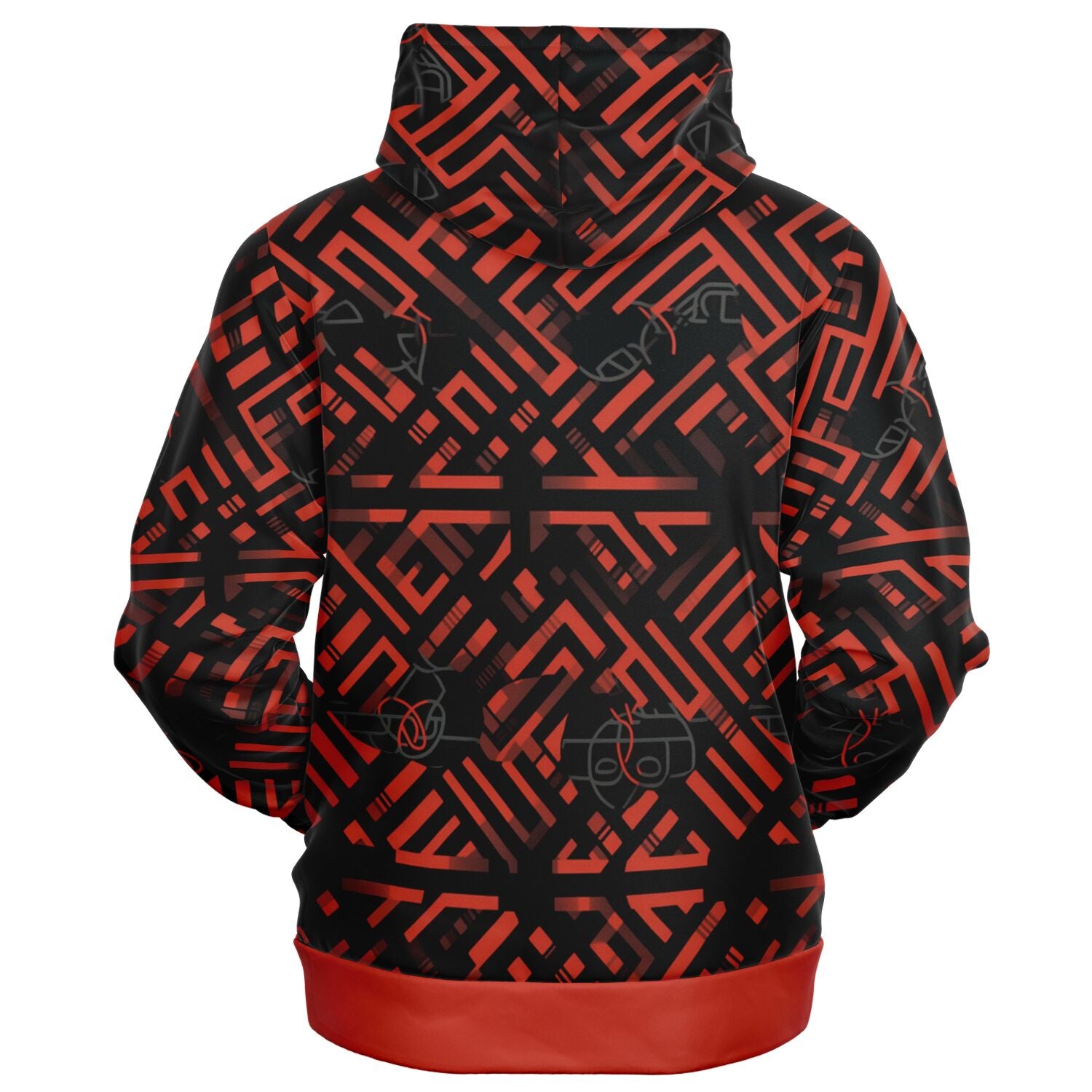 Tribal (Red) Zip-Up Hoodie