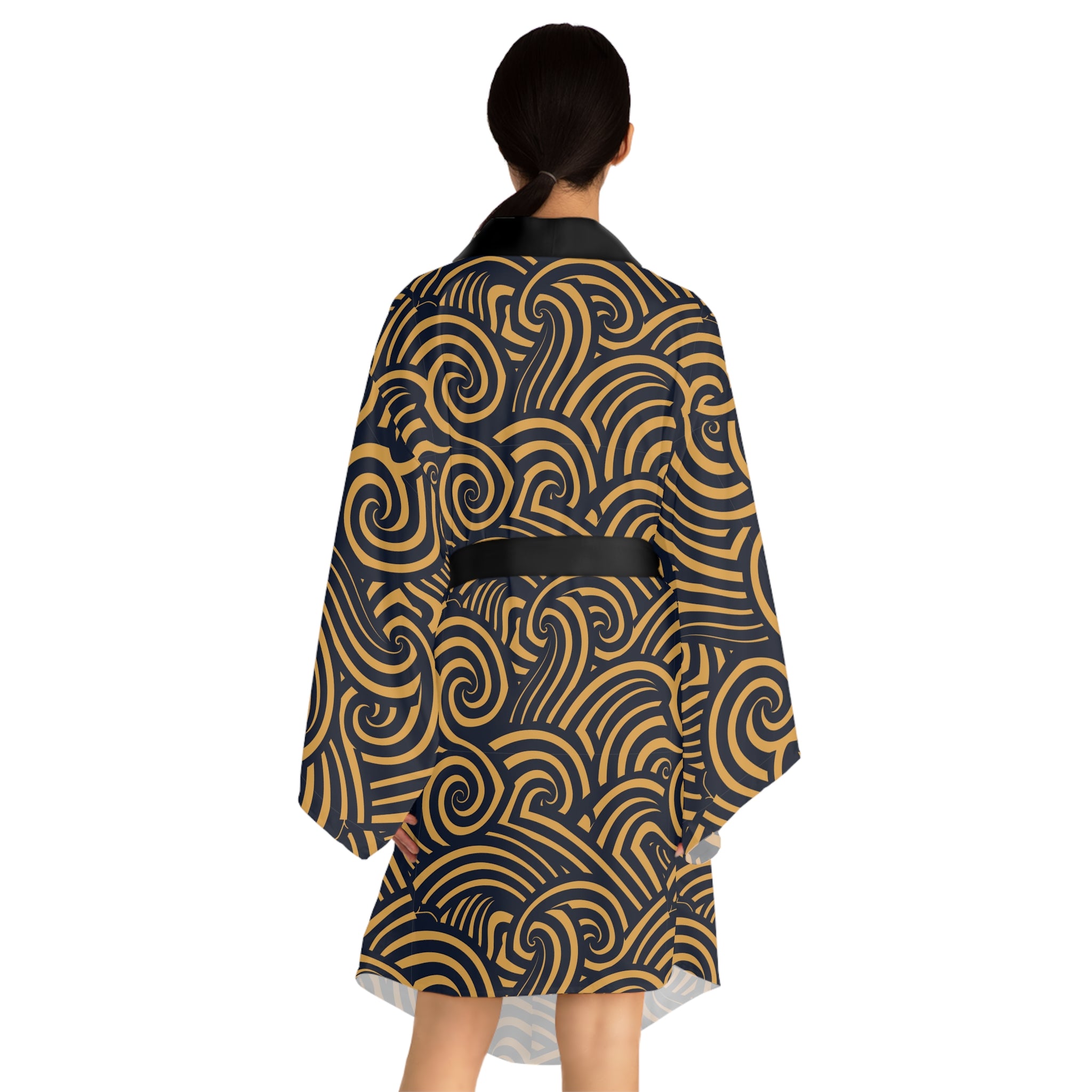 Tribal Waves Kimono Robe