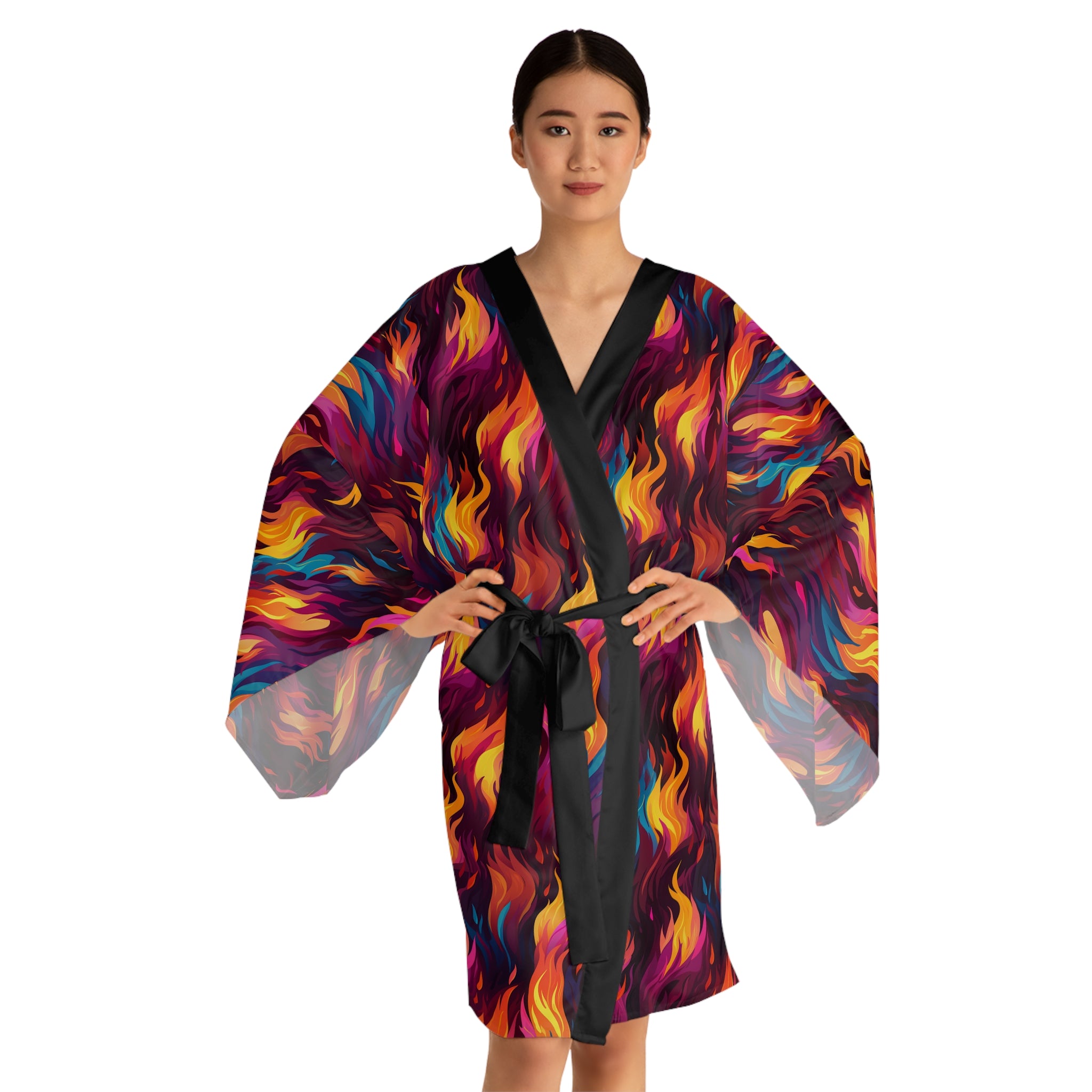 Flames Kimono Robe