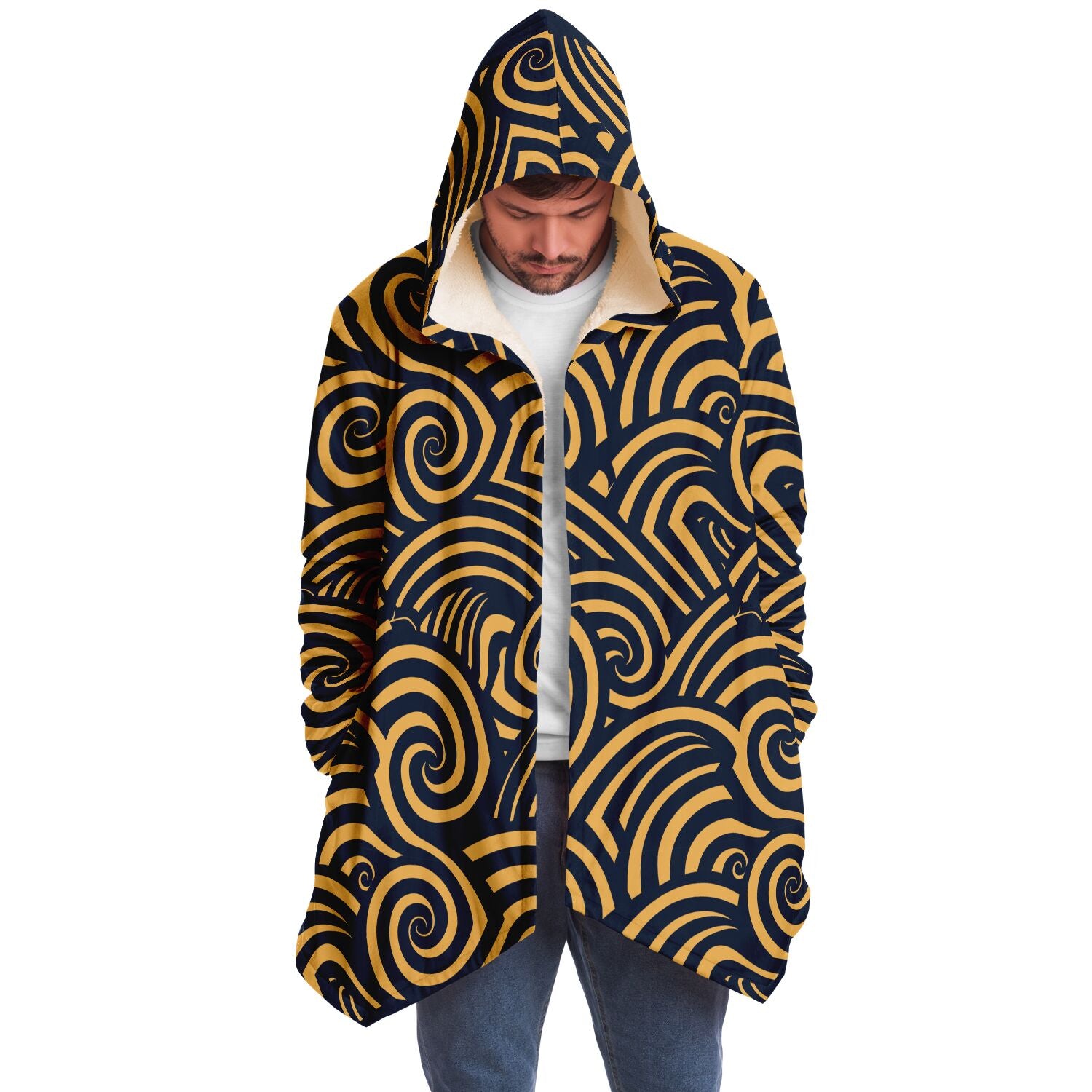 Tribal Waves Microfleece Cloak