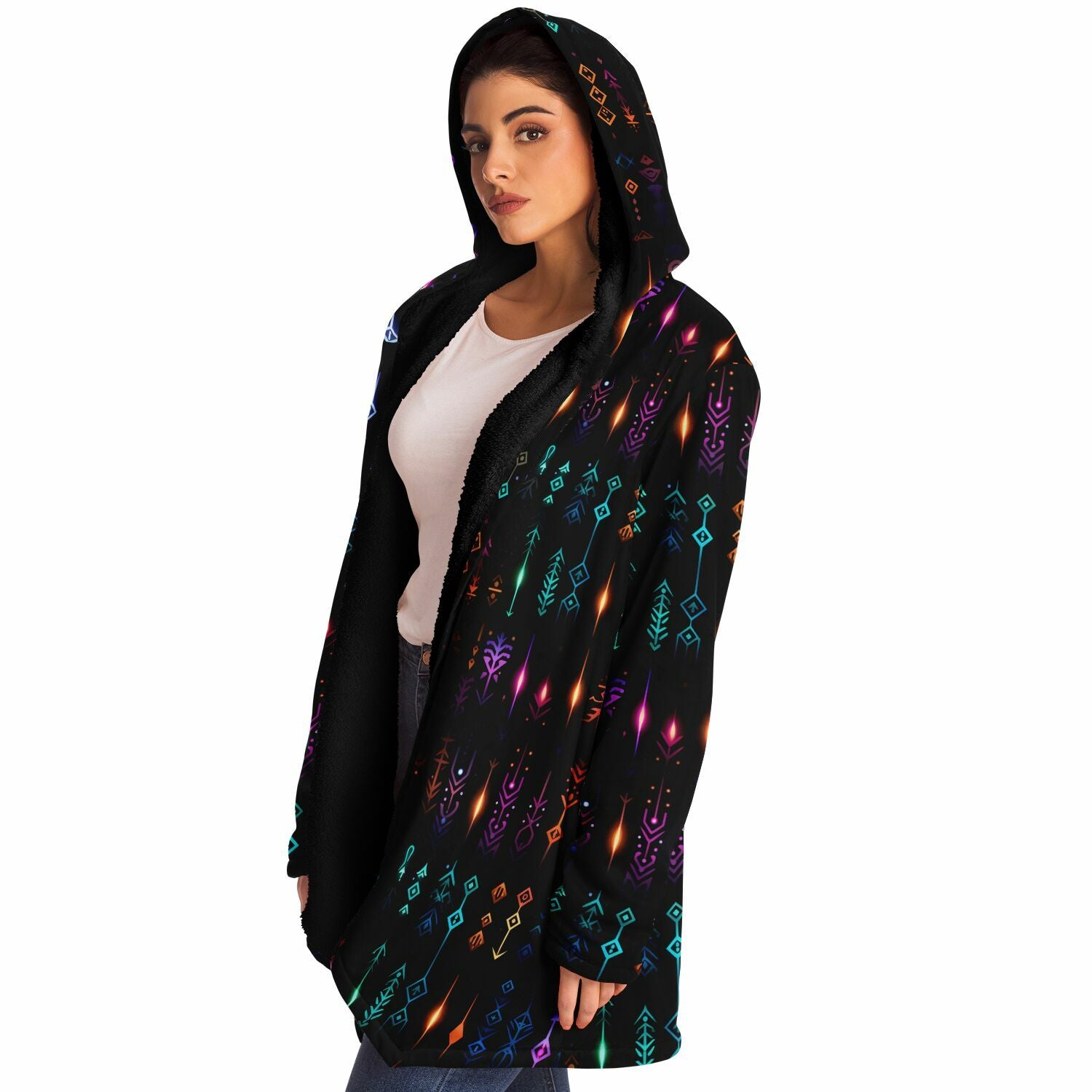 Neon Rune Microfleece Cloak