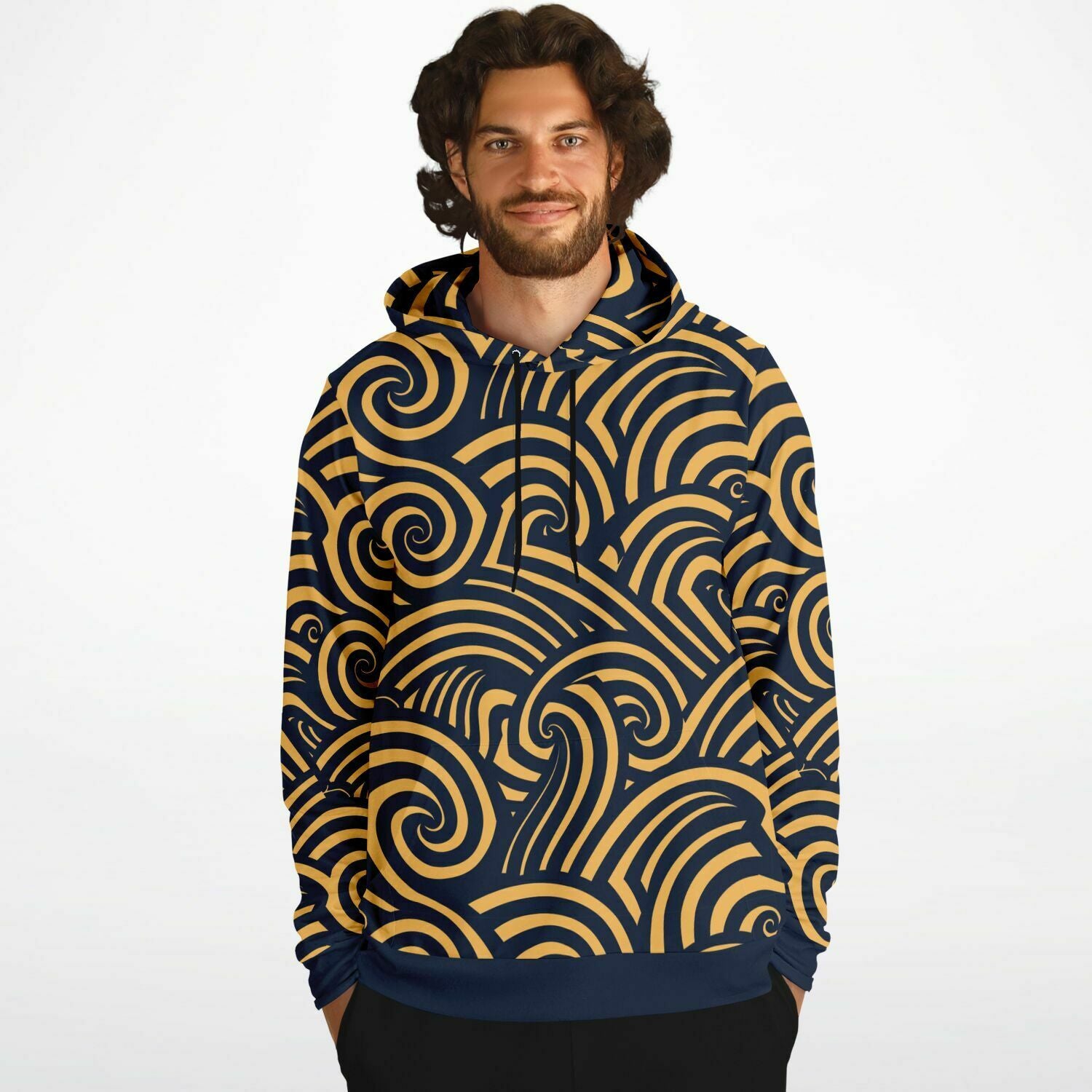 Tribal Waves Pullover Hoodie