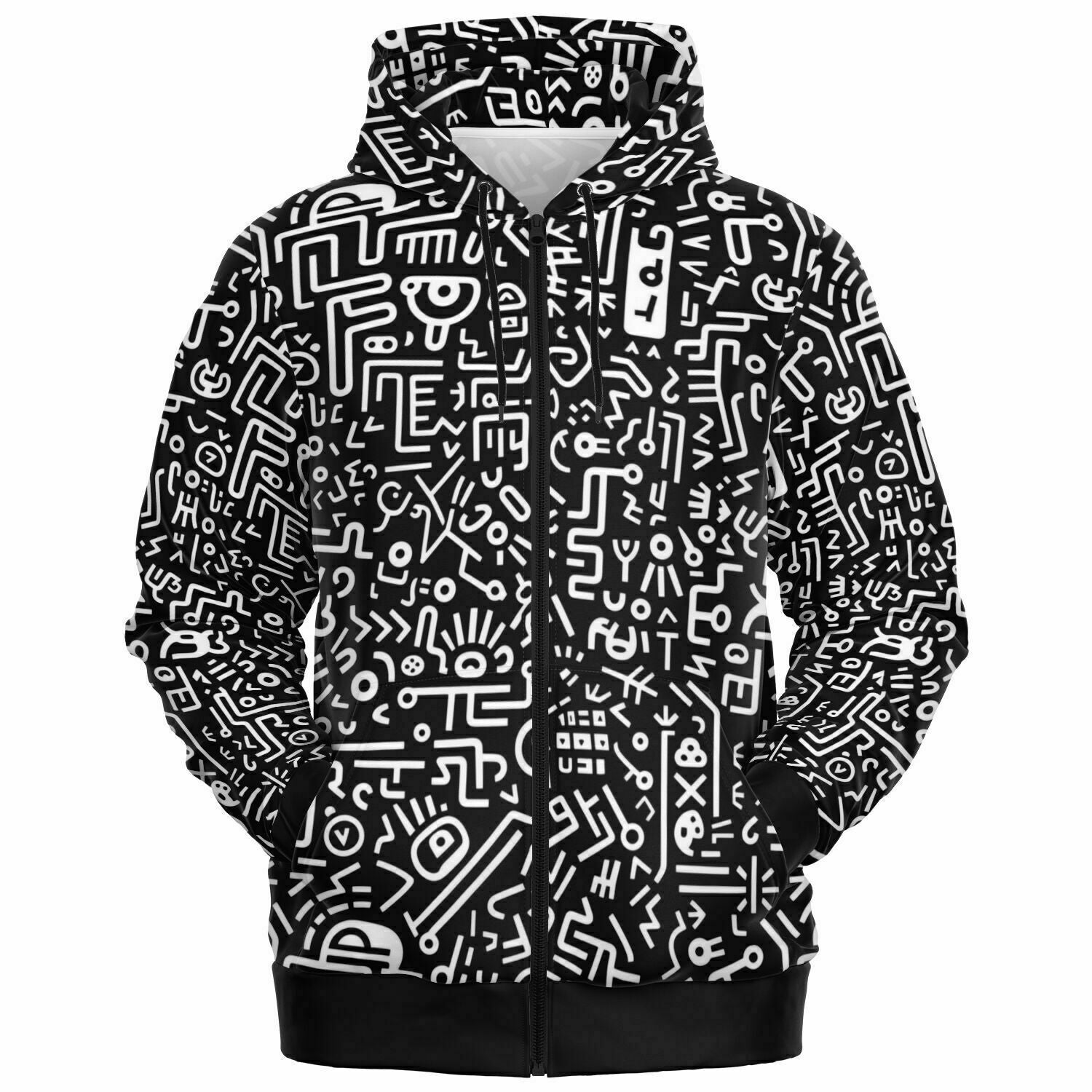 Doodle Zip-Up Hoodie