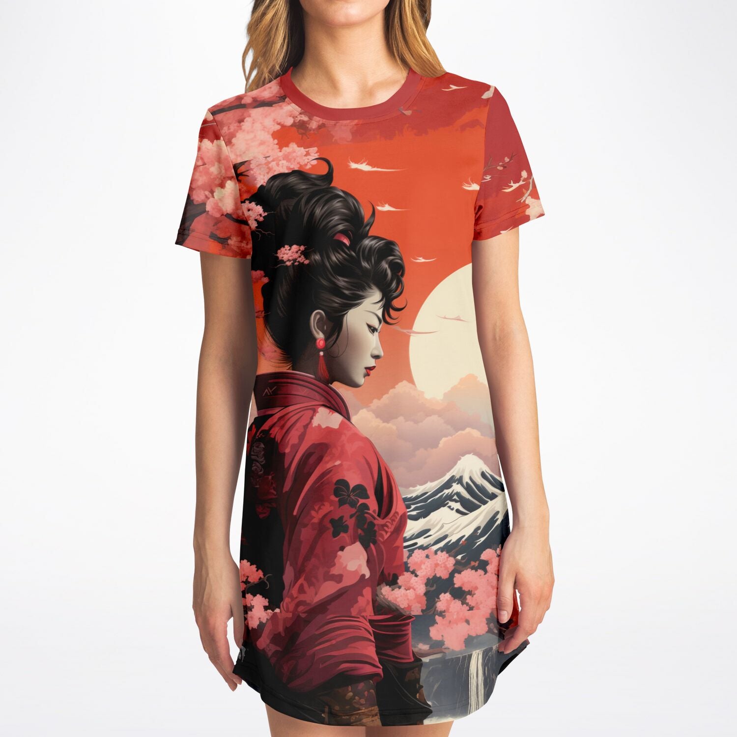 Crimson Skies T-Shirt Dress