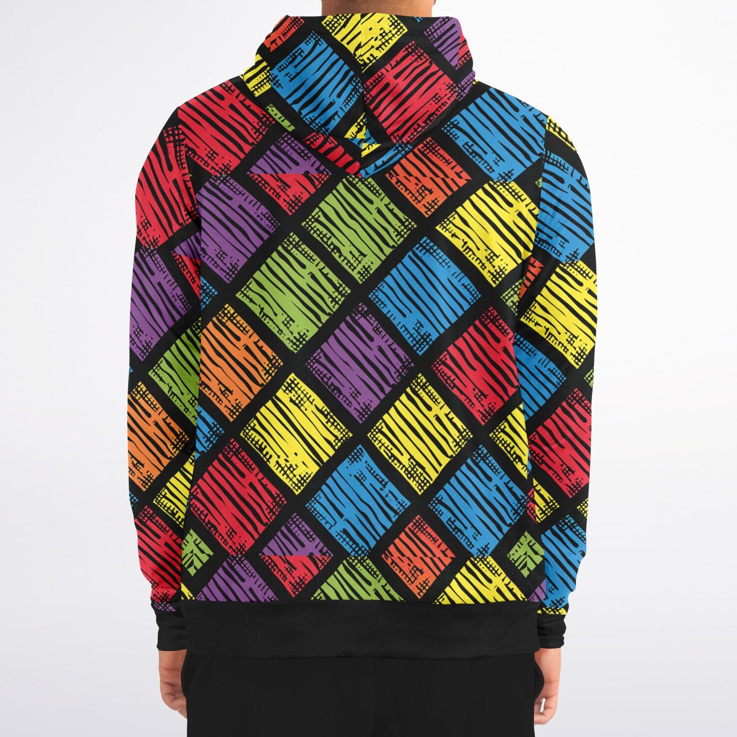 Rubix Plaid Zip-Up Hoodie