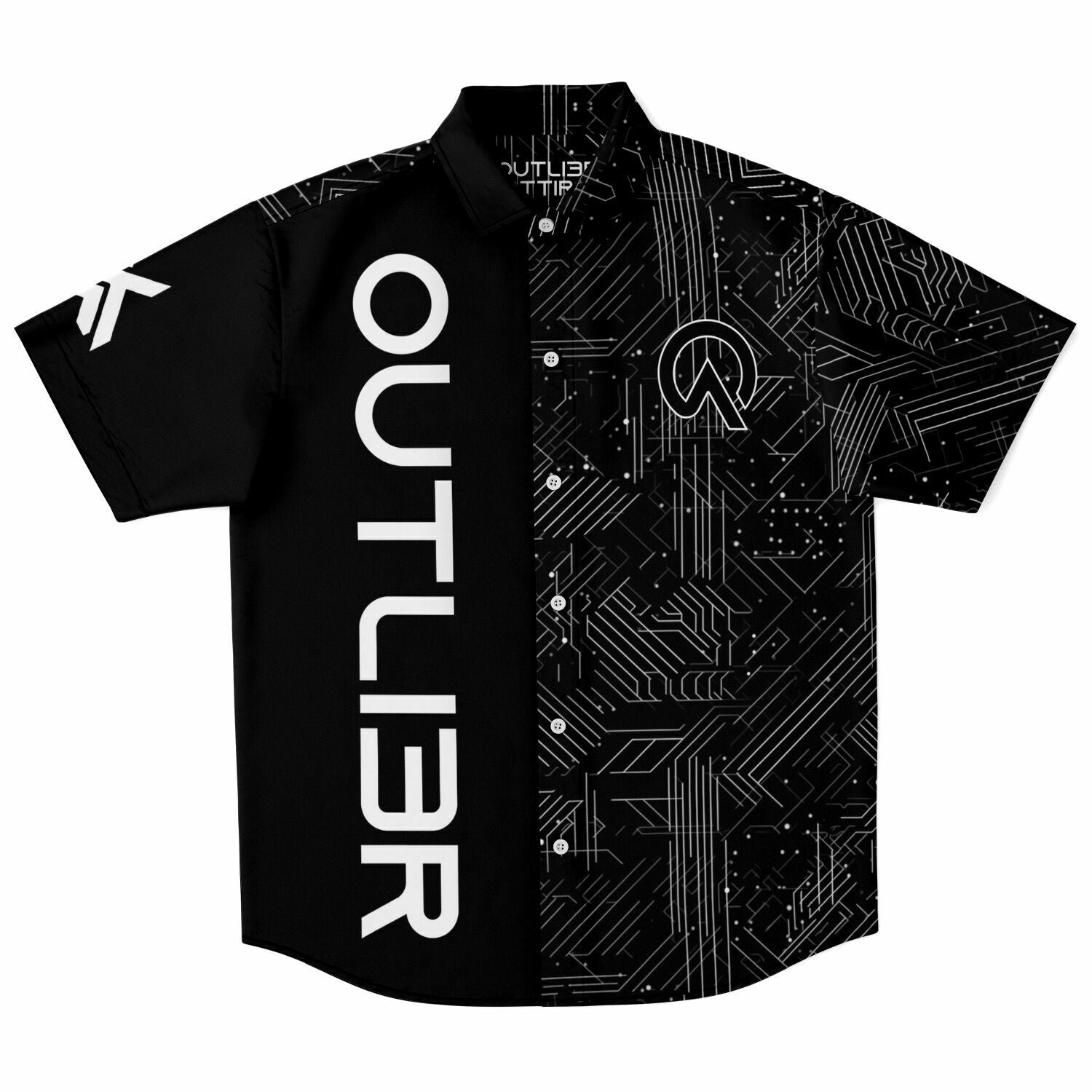 Digital (Black) Button Down Shirt